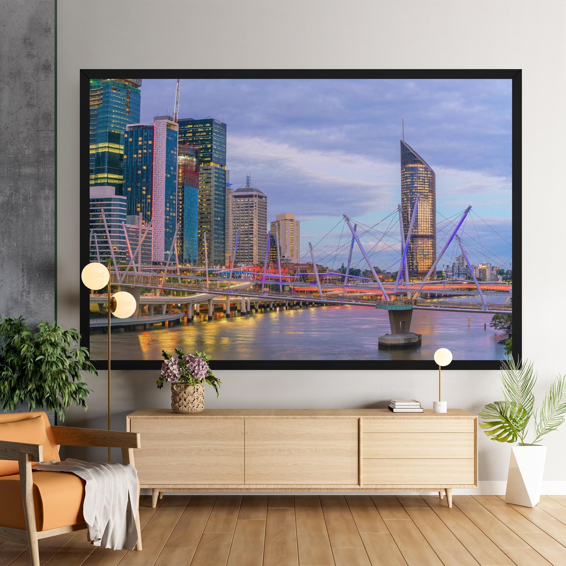 Leinwandbild Brisbane River Australia mockup 9