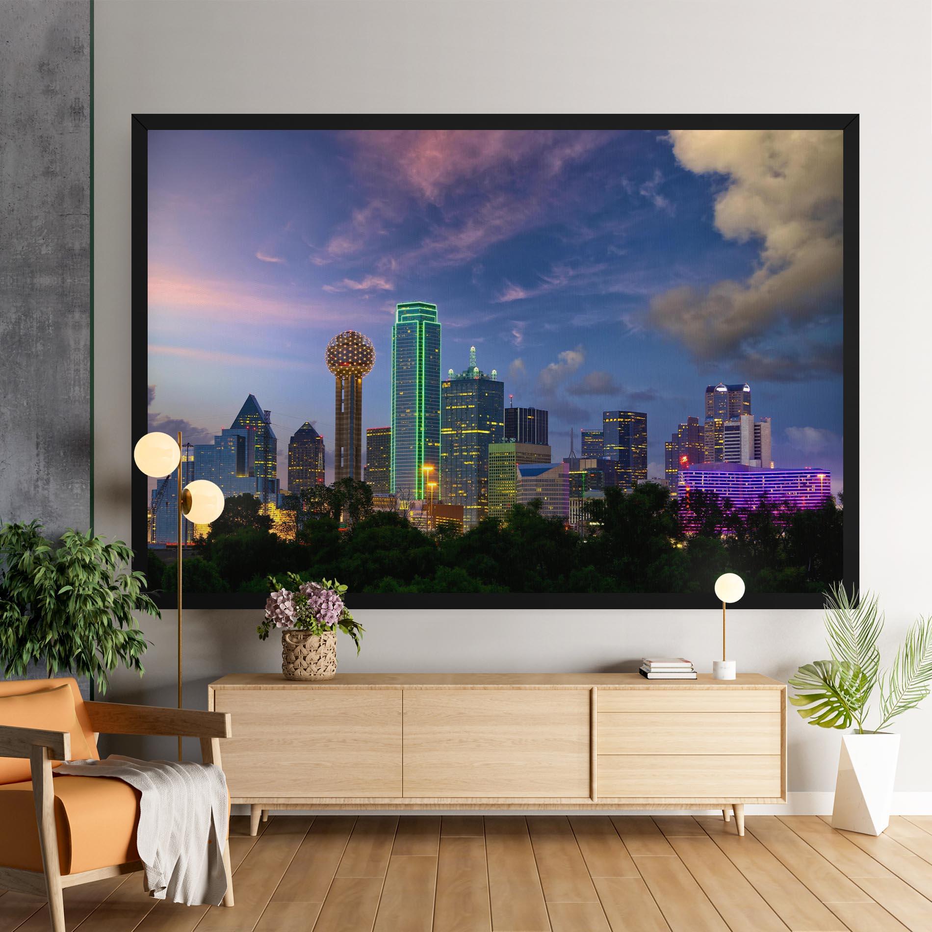 Leinwandbild Dallas Dusk mockup 9