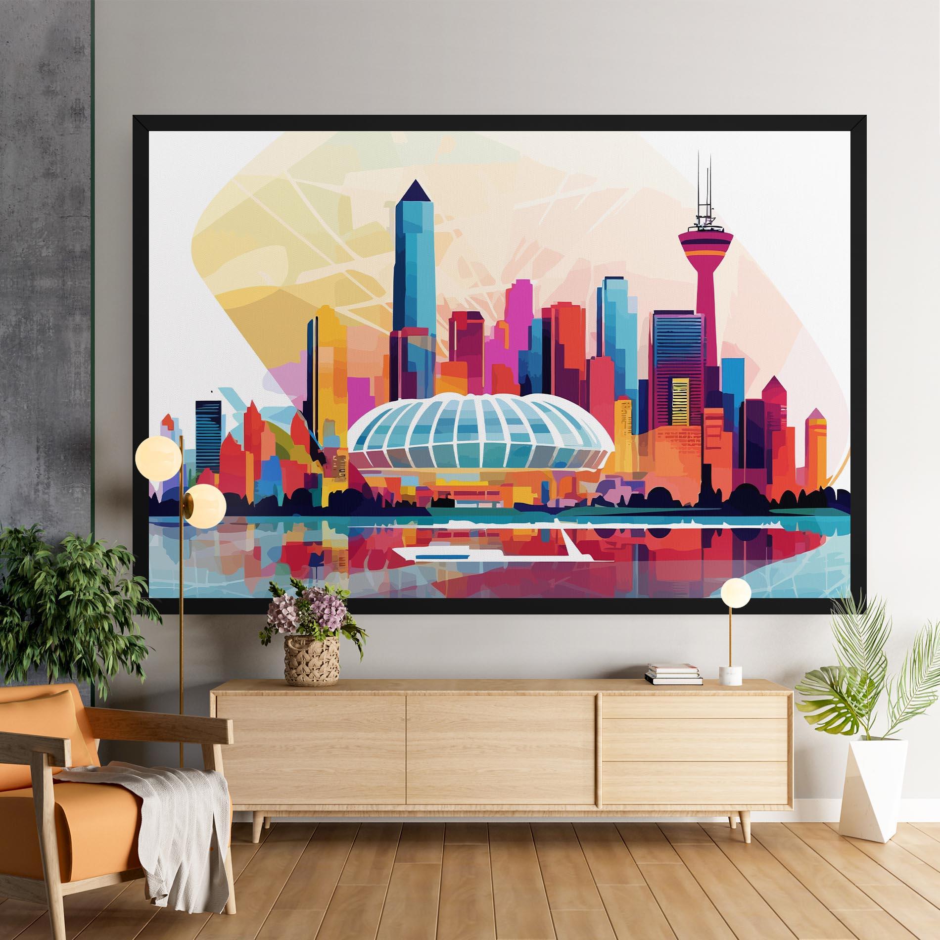 Leinwandbild Olympic Stadium Color mockup 9