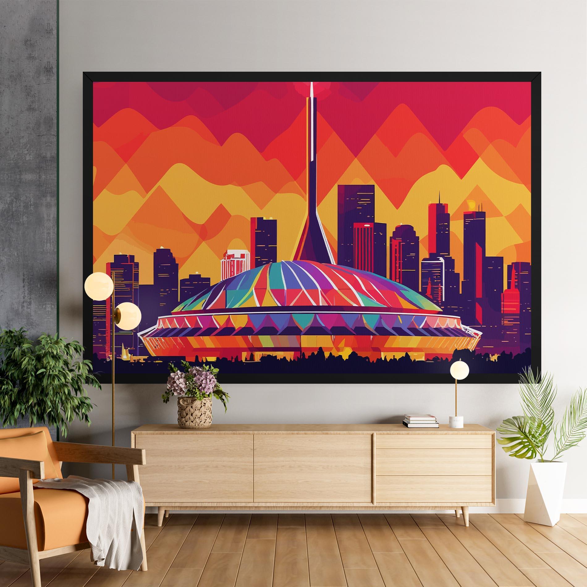 Leinwandbild Olympic Stadium mockup 9