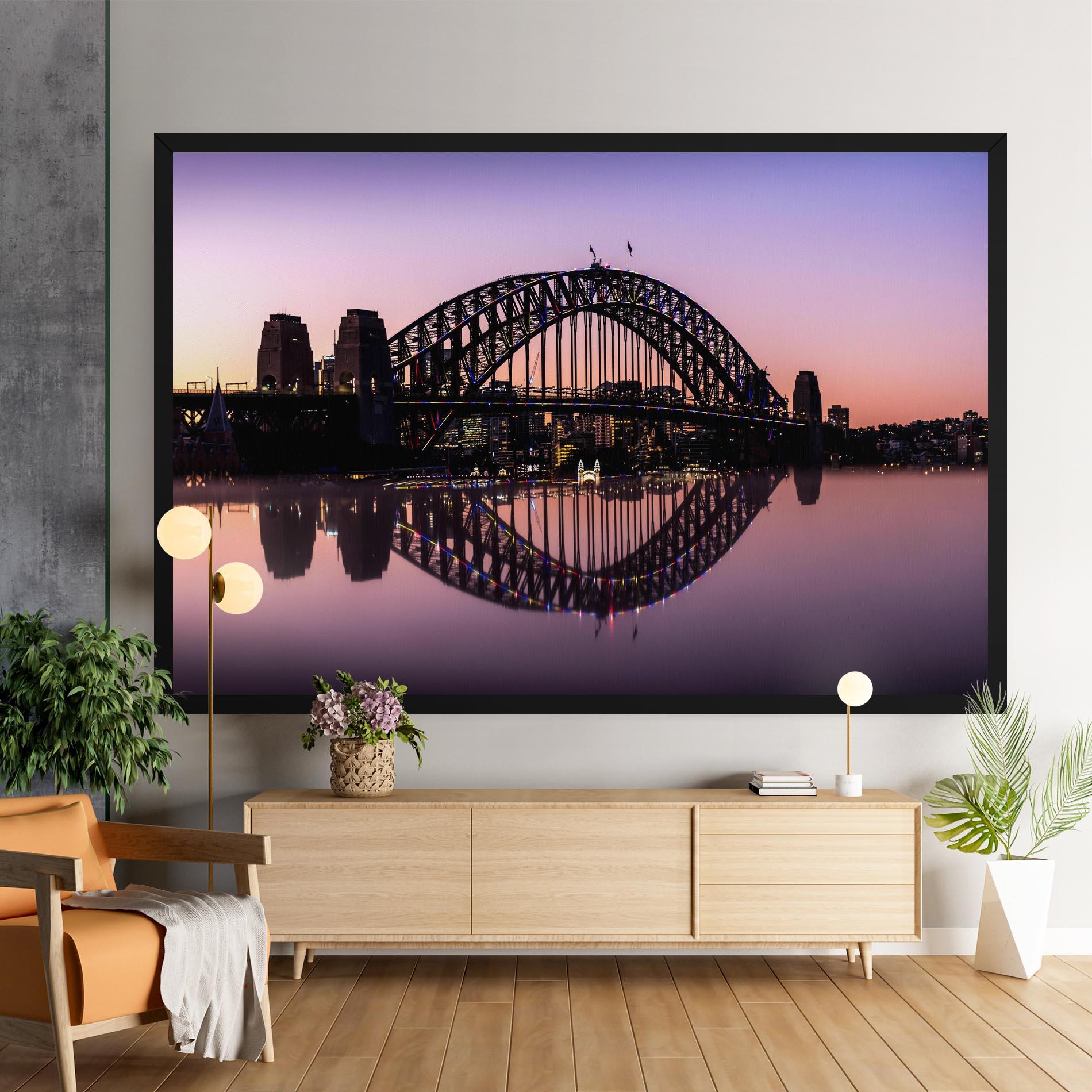 Leinwandbild Purple Night Sydney mockup 9