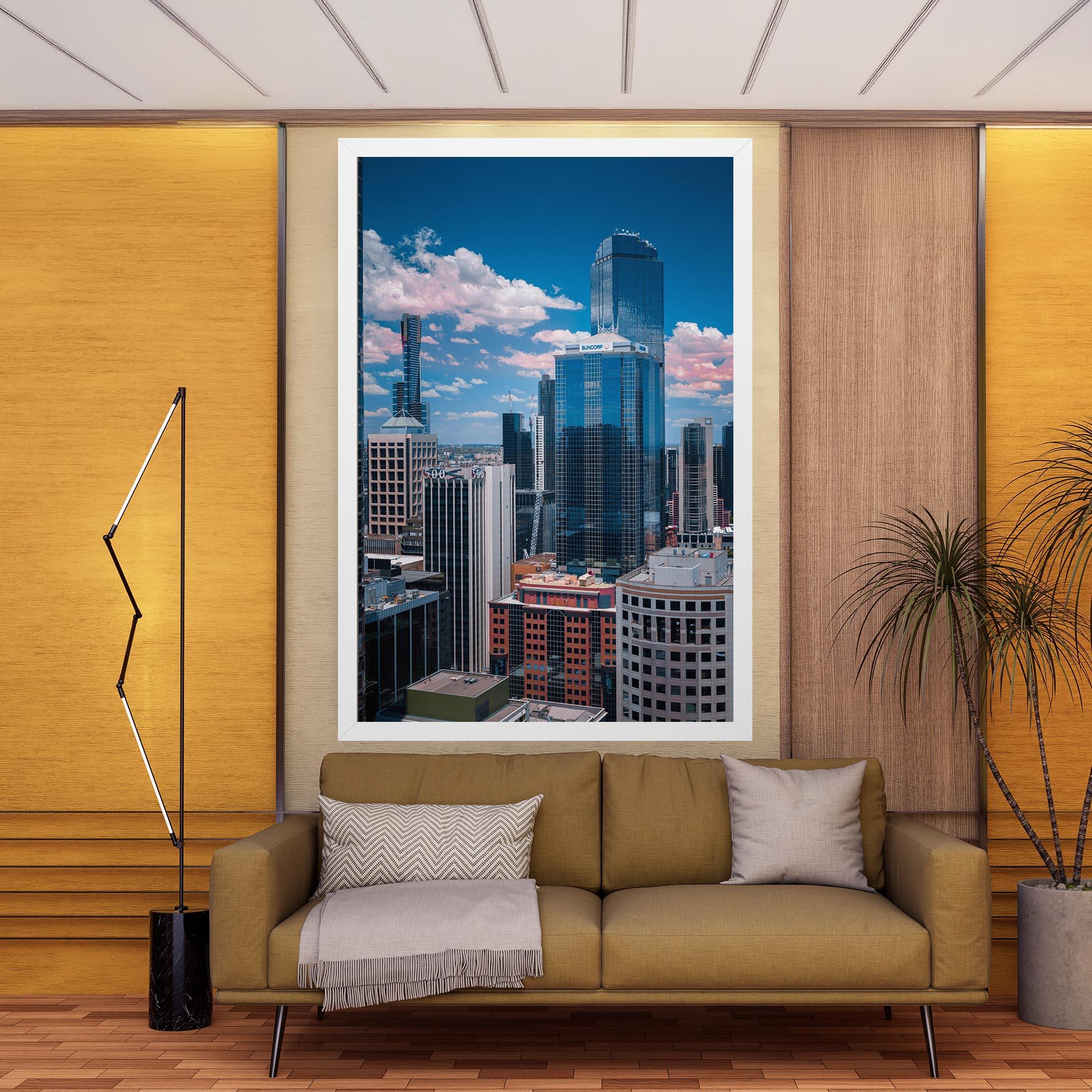 Leinwandbild Skyscrapert View mockup 9