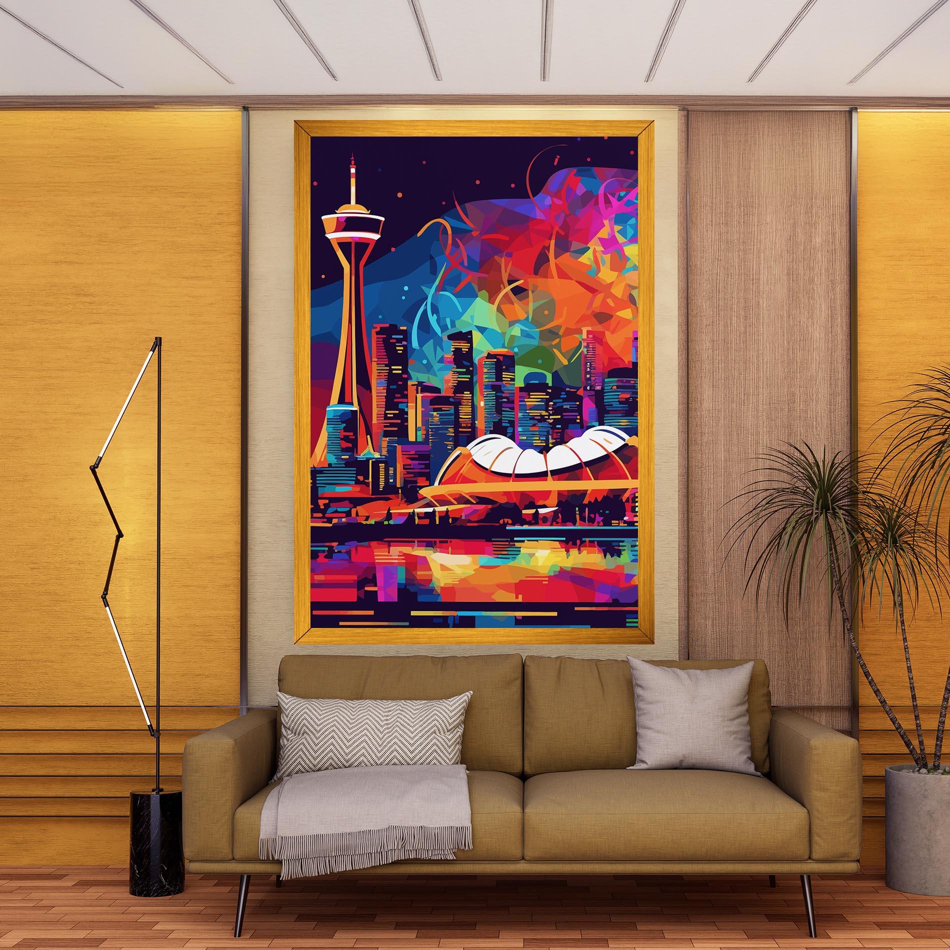 Leinwandbild Olympic Stadium Art mockup 9