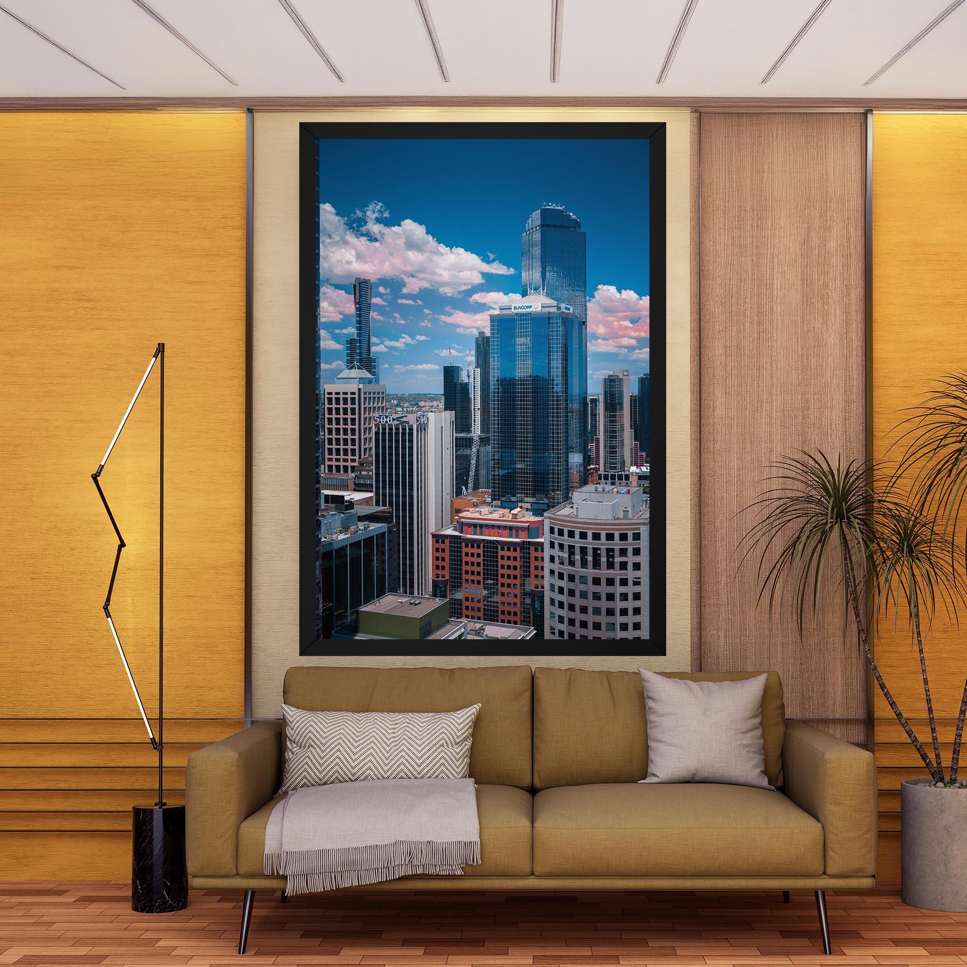 Leinwandbild Skyscrapert View mockup 9