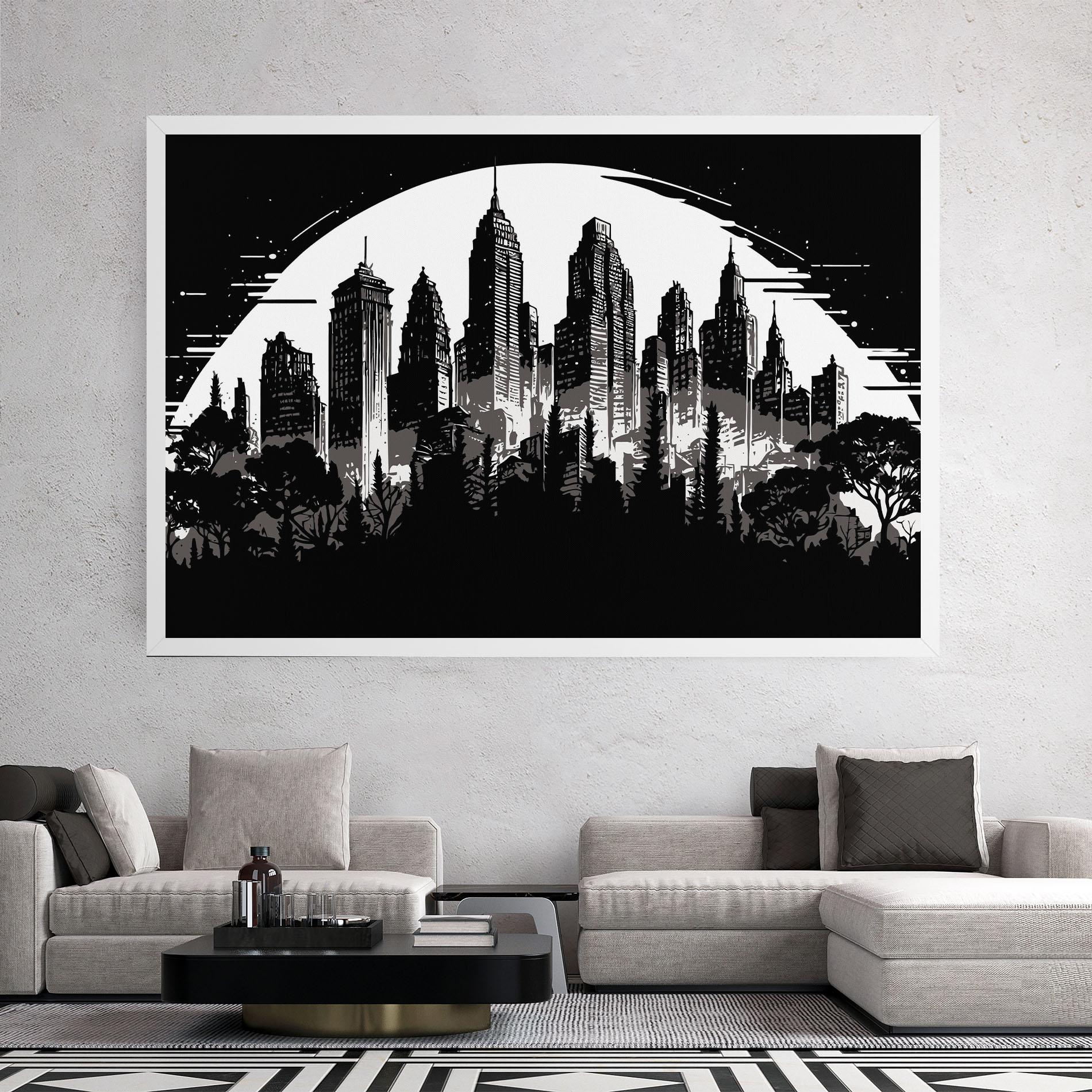 Leinwandbild Australia Moon mockup 2