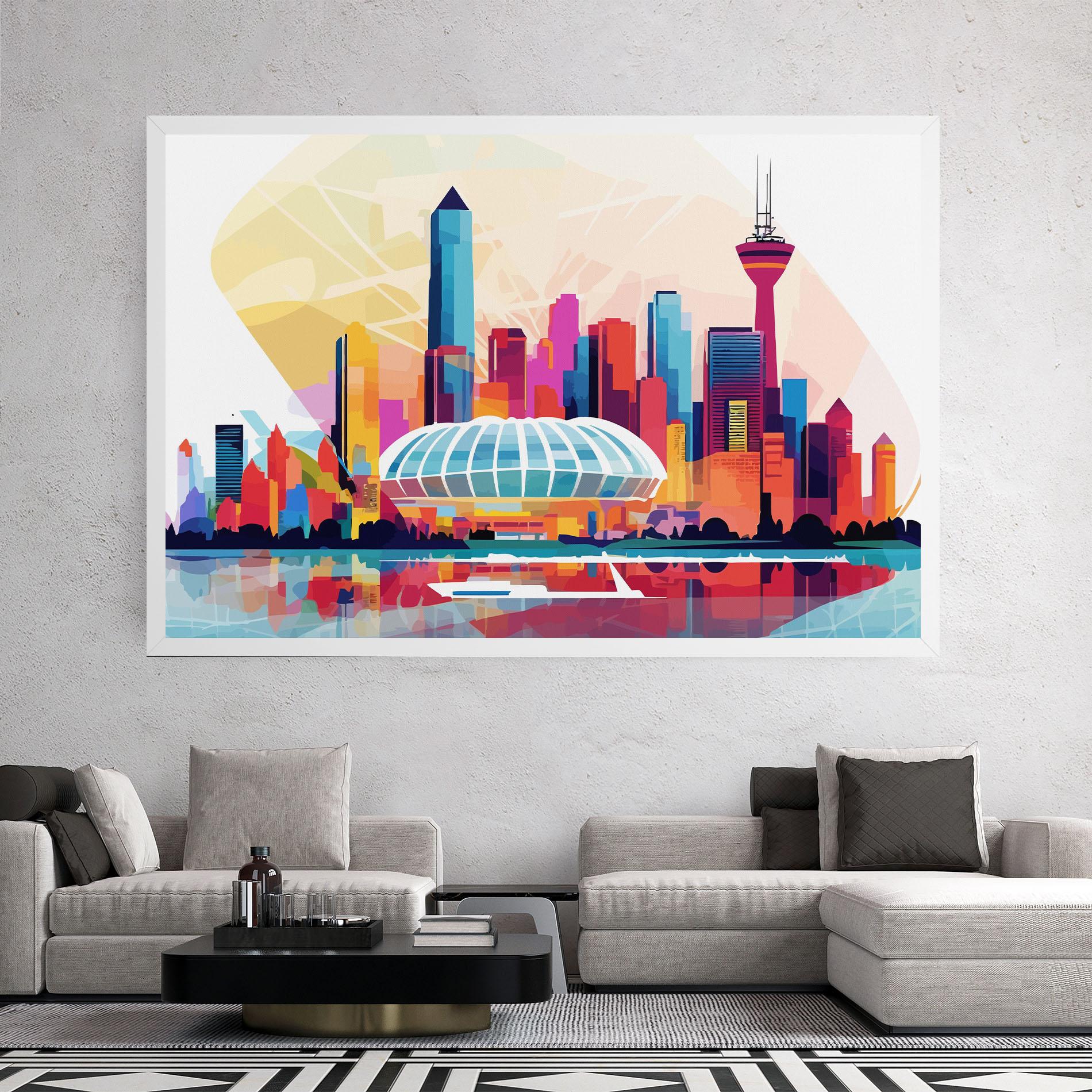 Leinwandbild Olympic Stadium Color mockup 2