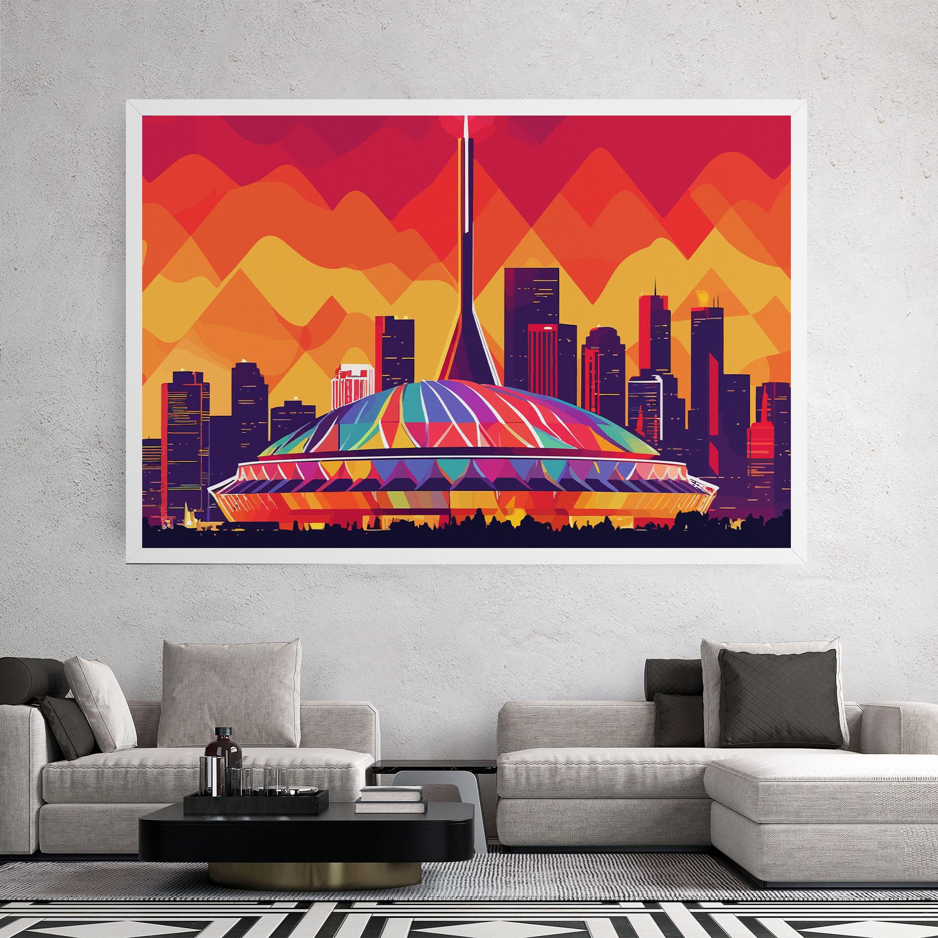 Leinwandbild Olympic Stadium mockup 2