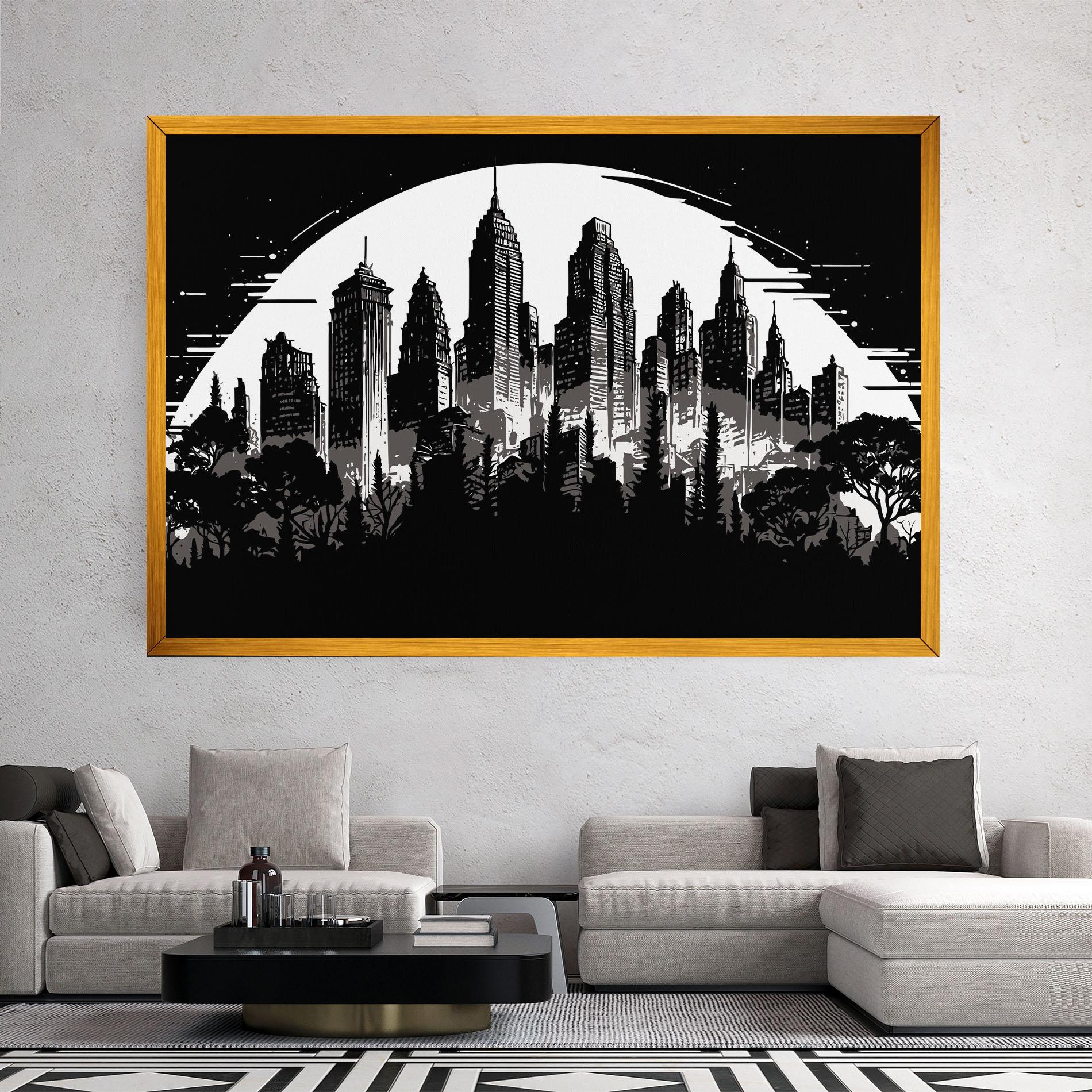 Leinwandbild Australia Moon mockup 2