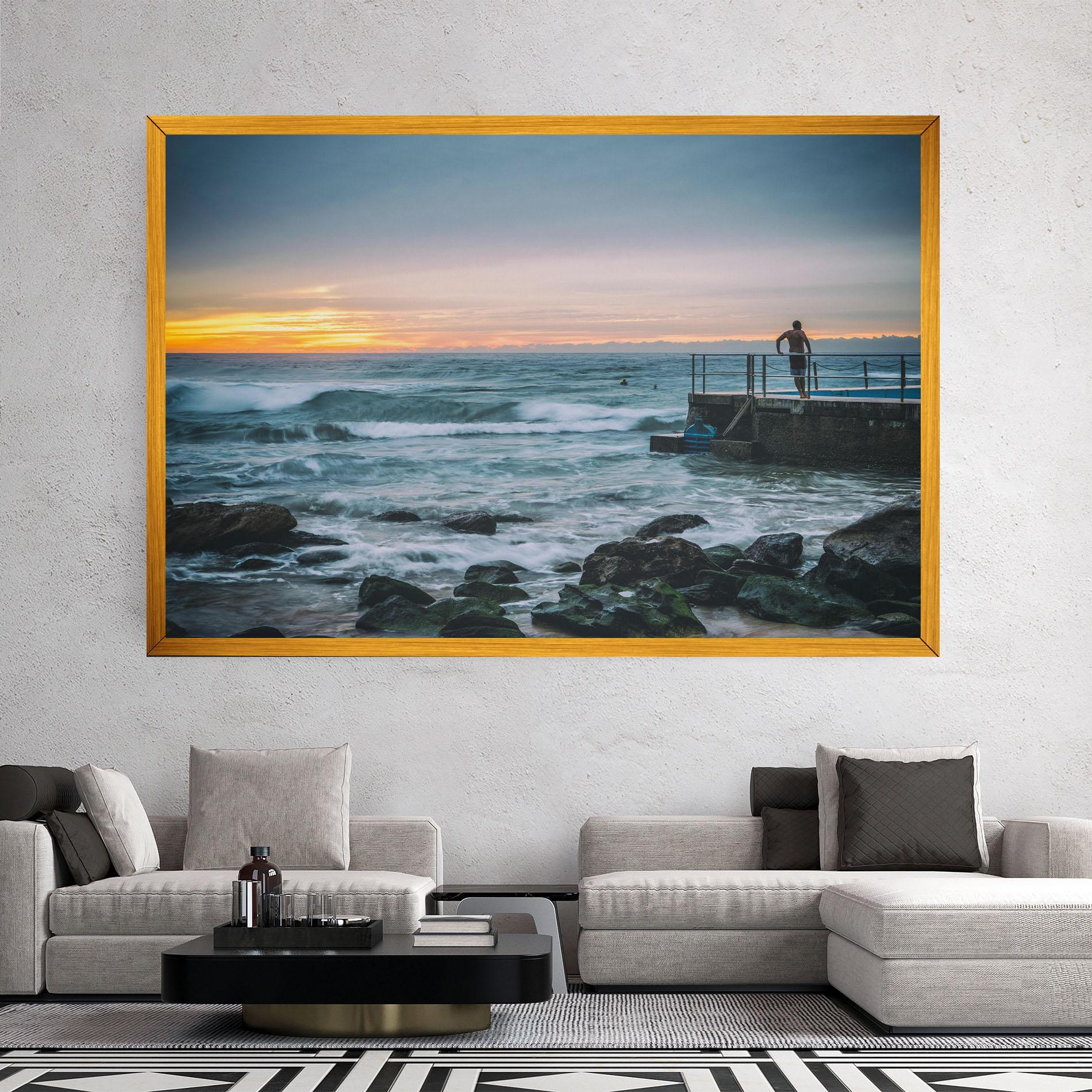 Leinwandbild Bondi Beach Sunset mockup 2