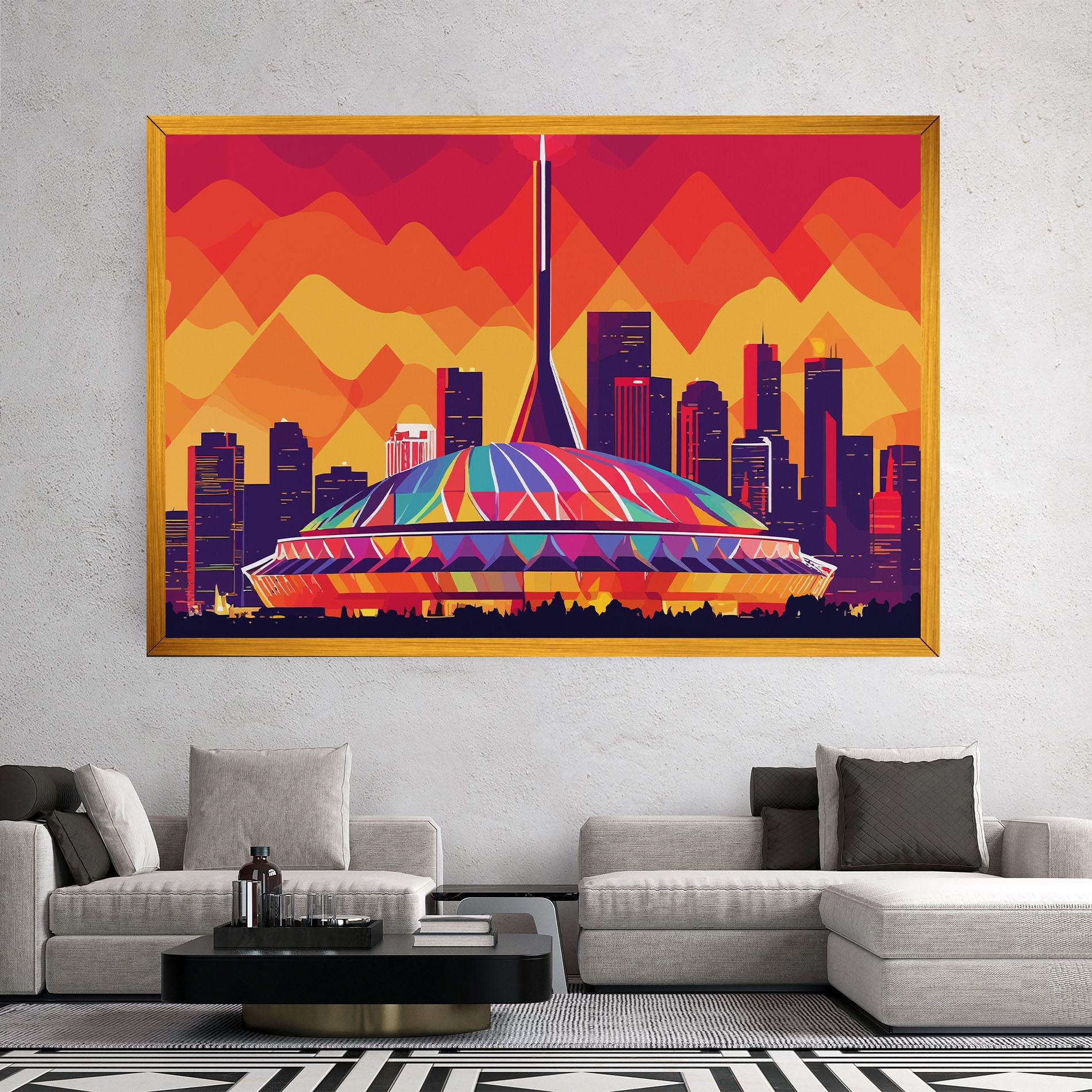 Leinwandbild Olympic Stadium mockup 2