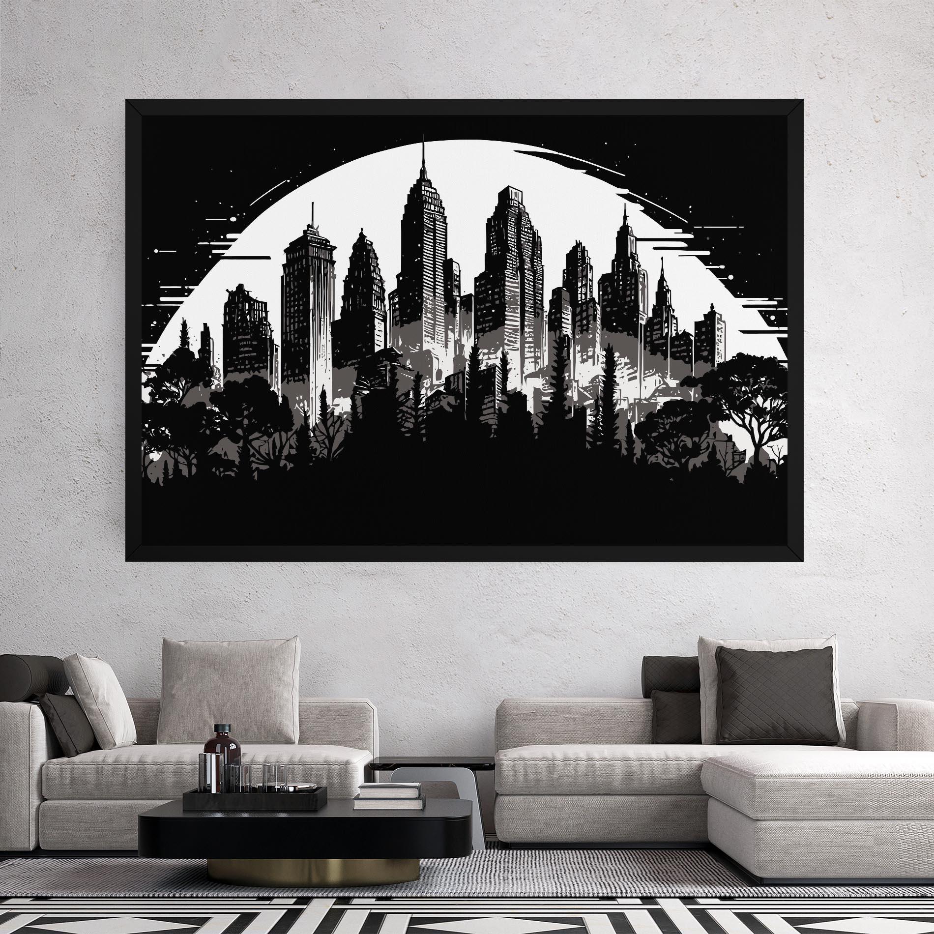 Leinwandbild Australia Moon mockup 2