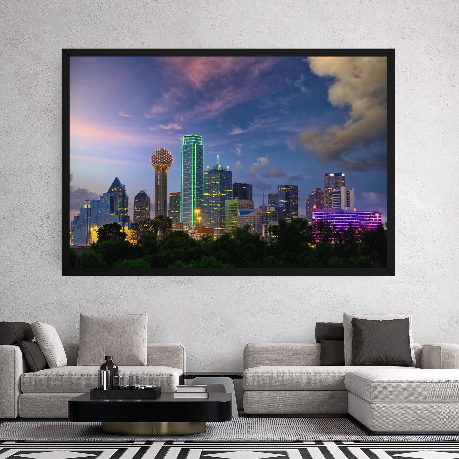 Leinwandbild Dallas Dusk mockup 2