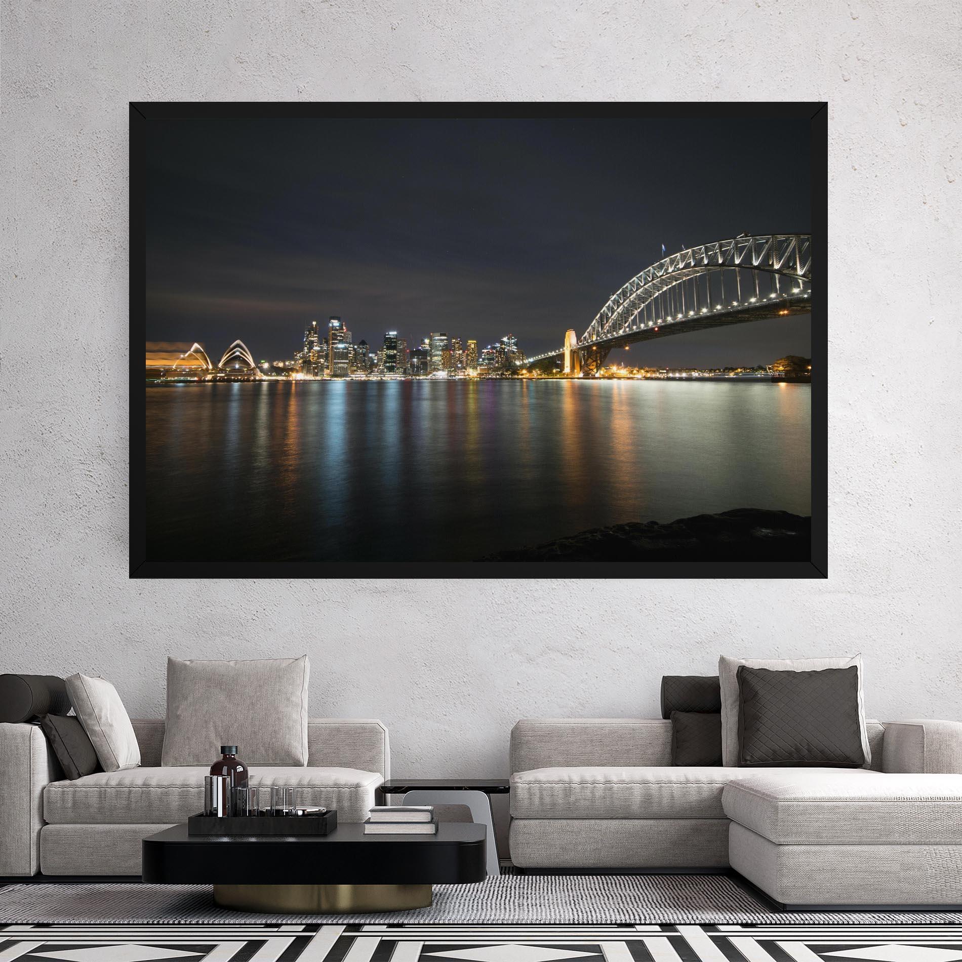 Leinwandbild Harbour Bridge mockup 2