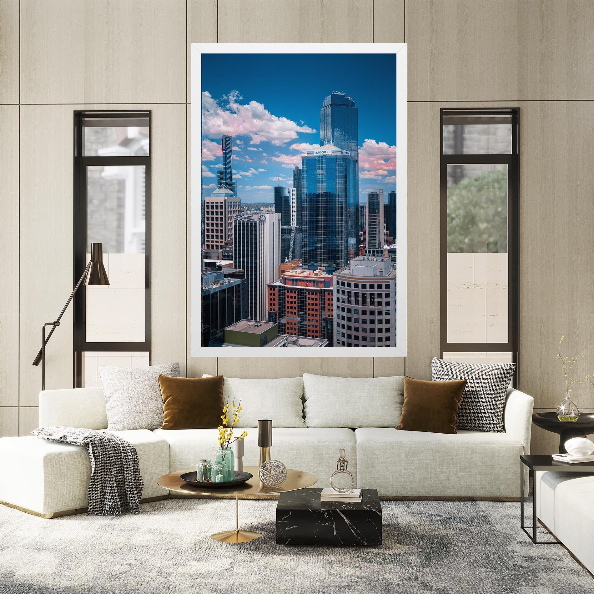 Leinwandbild Skyscrapert View mockup 2