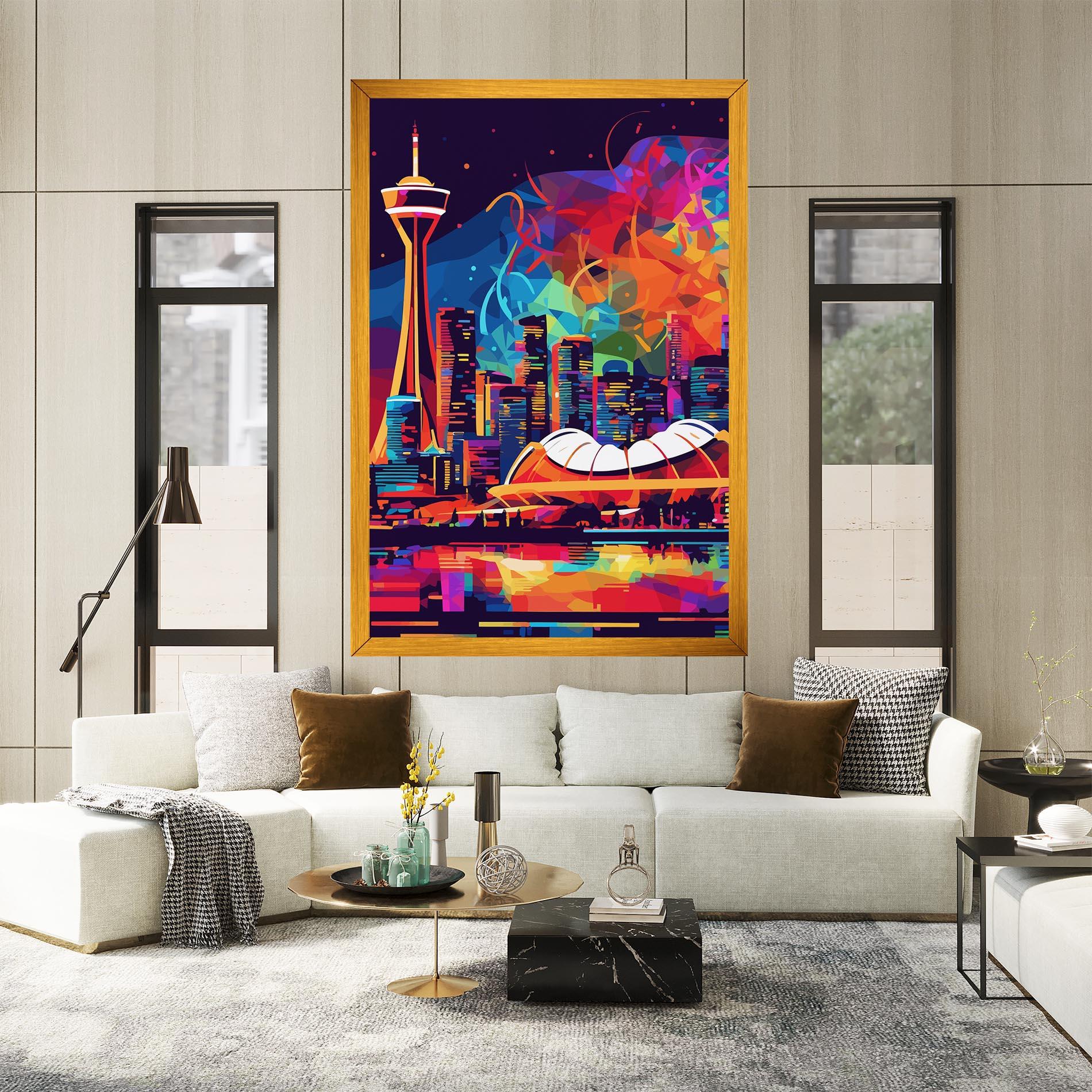 Leinwandbild Olympic Stadium Art mockup 2