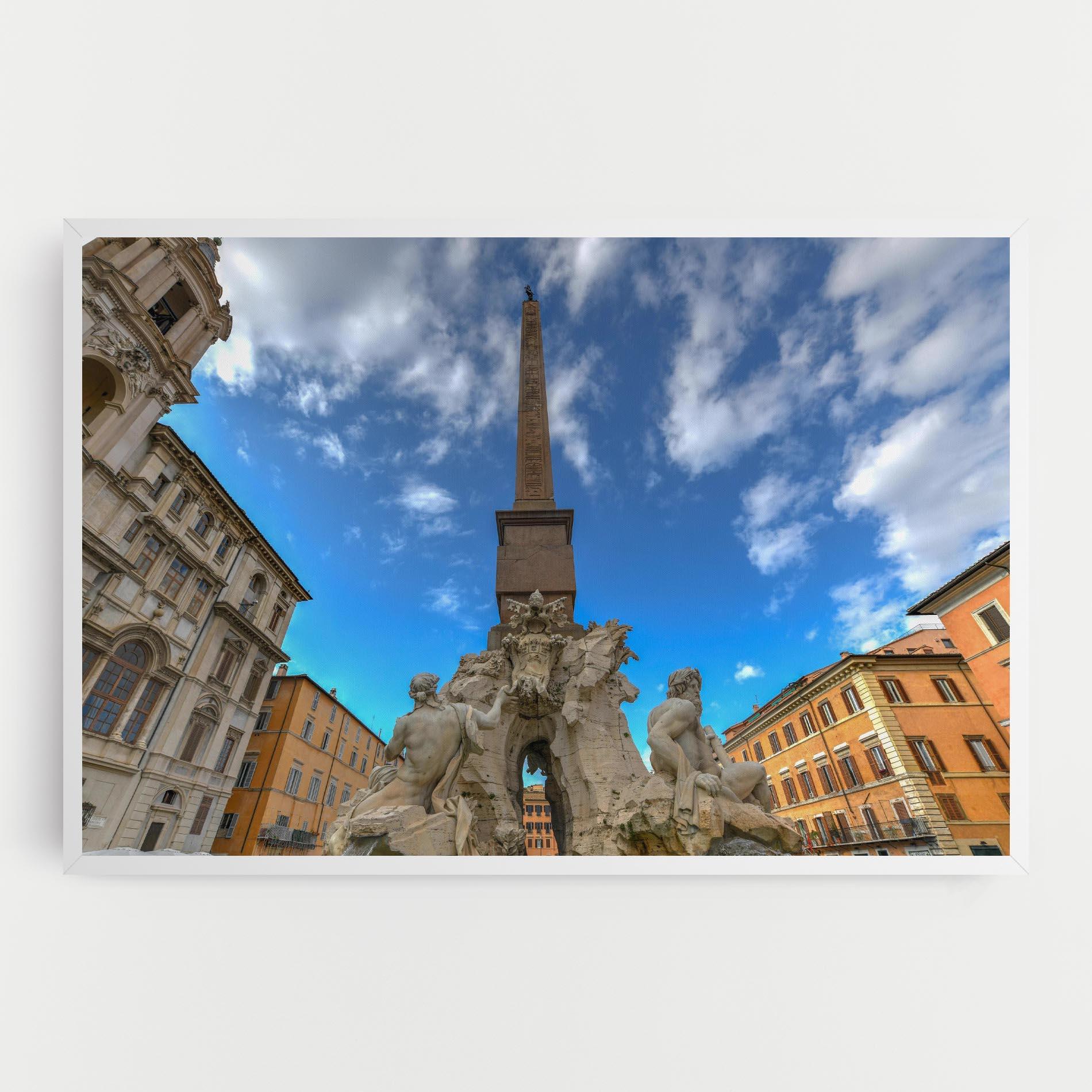Leinwandbild Piazza Navona Italy mockup 0