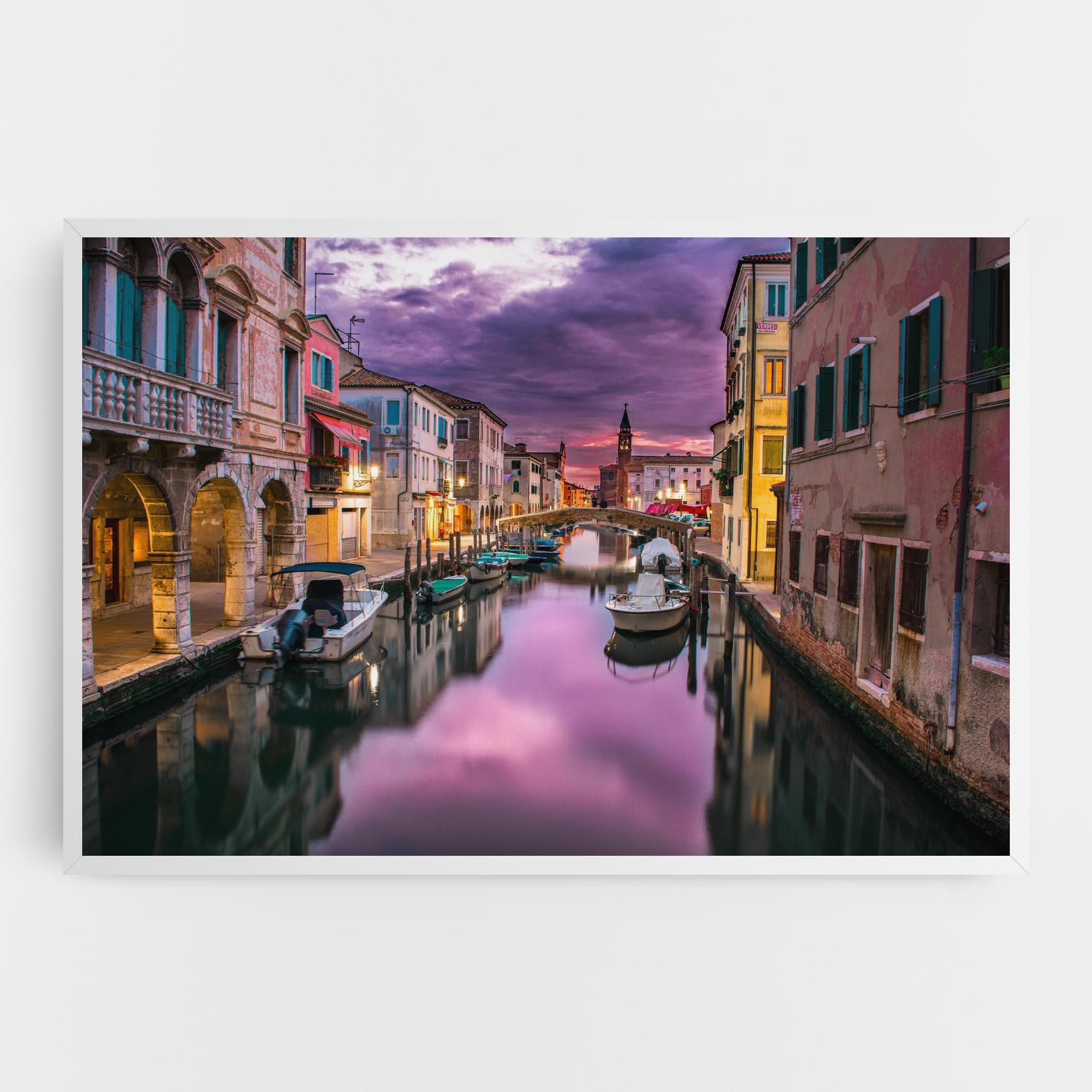 Leinwandbild Purple Light Venecia mockup 0