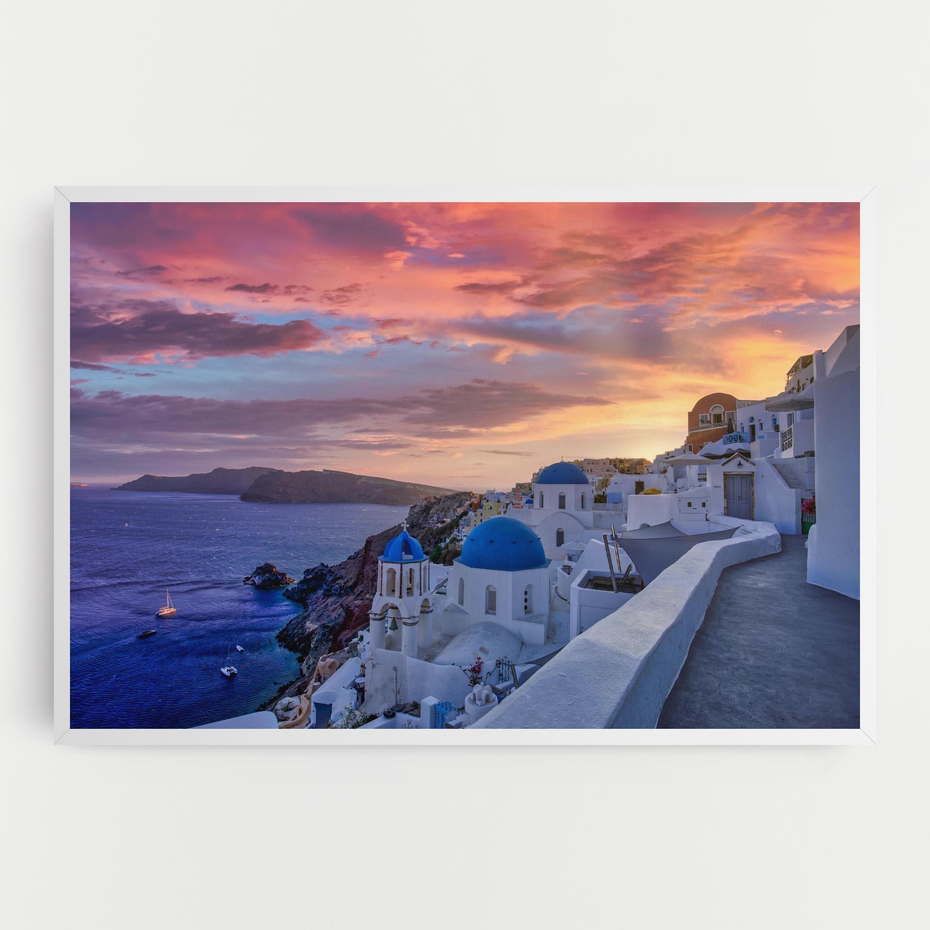 Leinwandbild Santorini View mockup 0