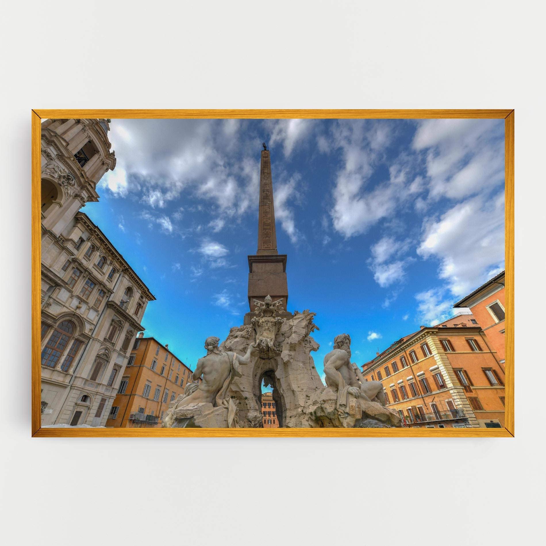 Leinwandbild Piazza Navona Italy mockup 0