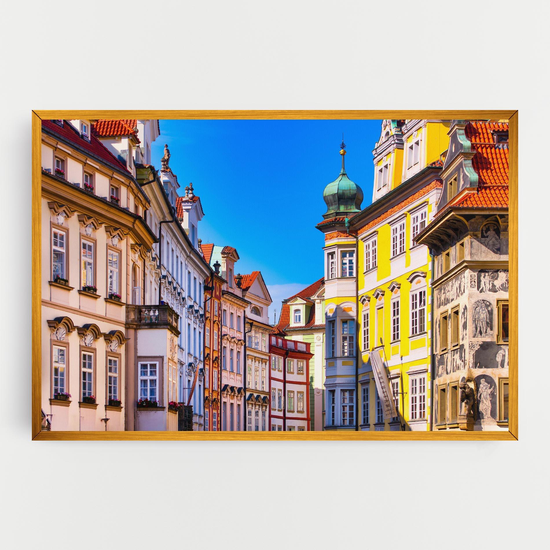 Leinwandbild Prague Buildings mockup 0