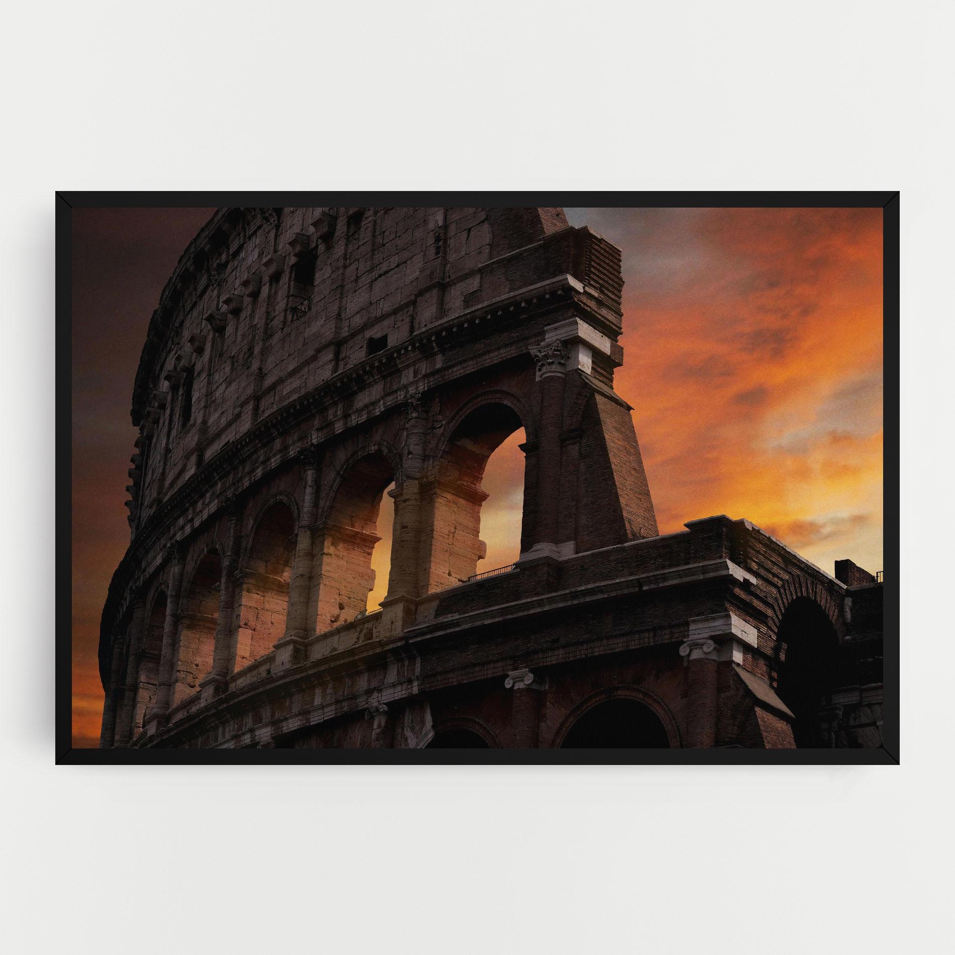 Leinwandbild Colosseum Sunset mockup 0