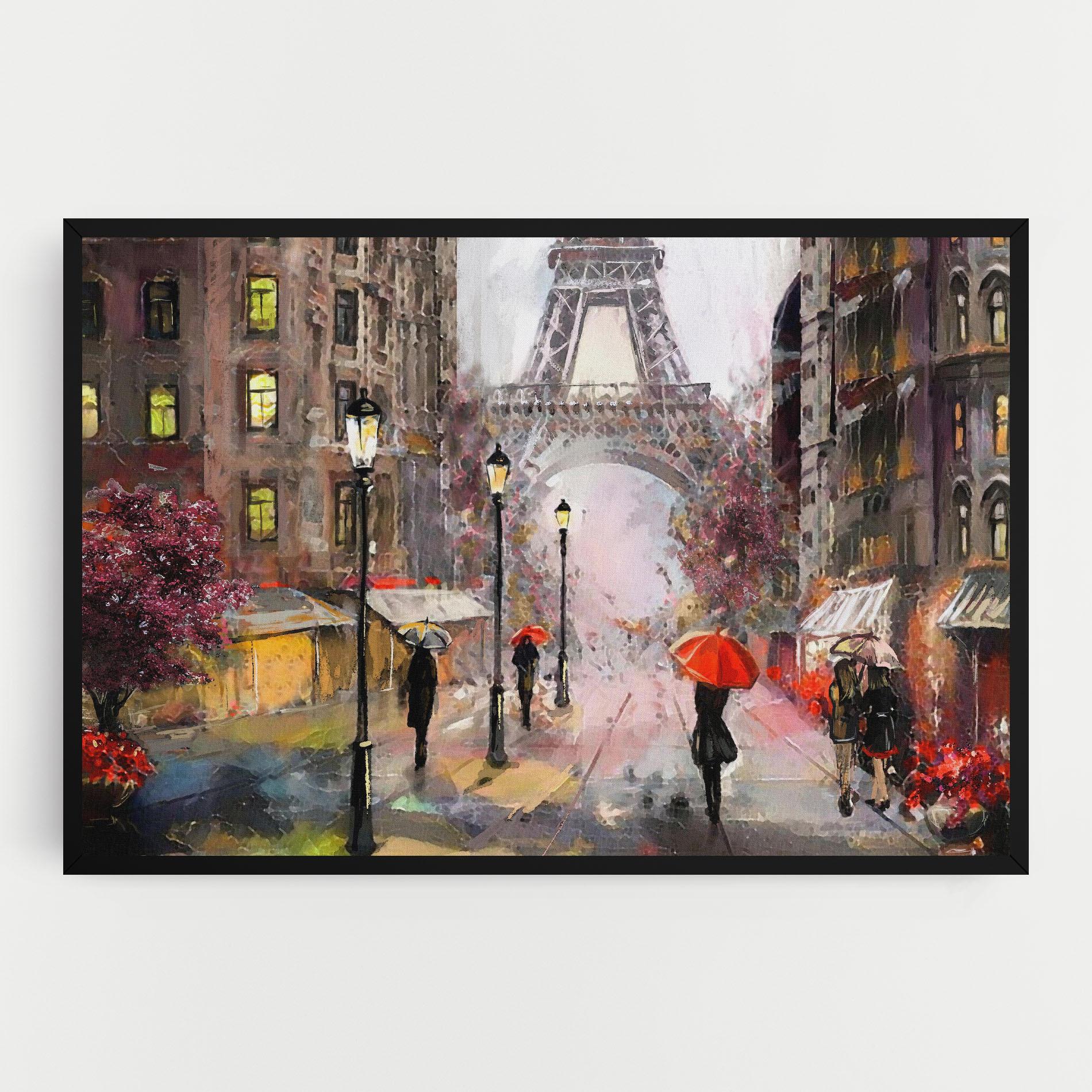 Leinwandbild Paris Colours mockup 0