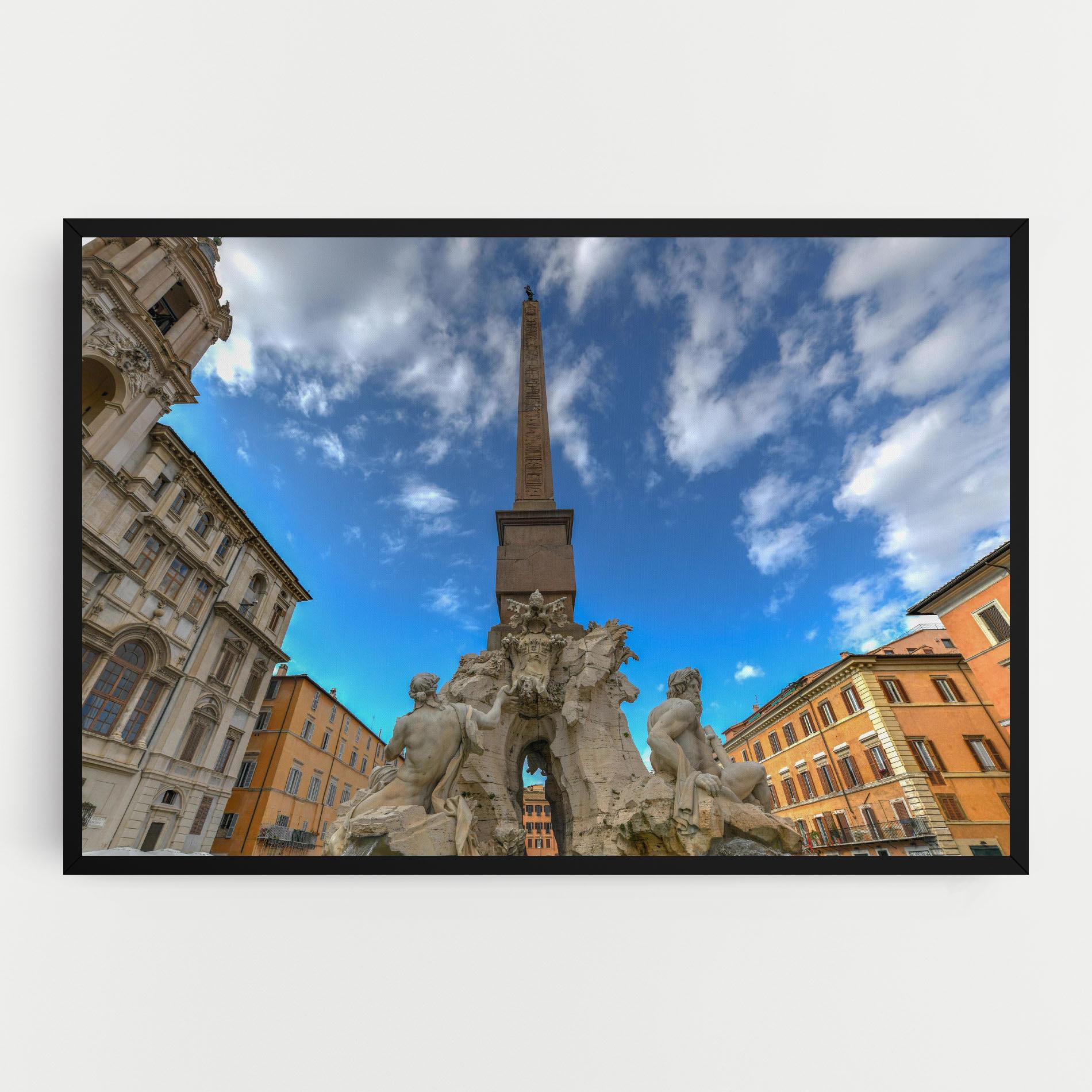 Leinwandbild Piazza Navona Italy mockup 0