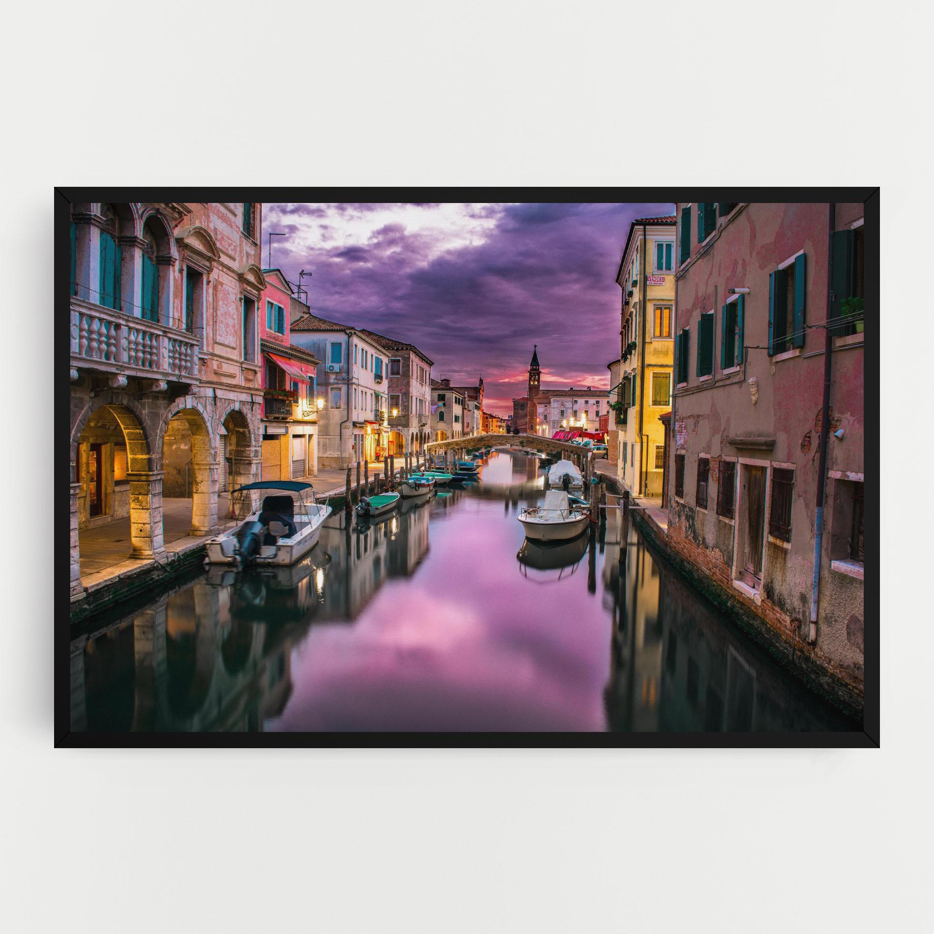 Leinwandbild Purple Light Venecia mockup 0