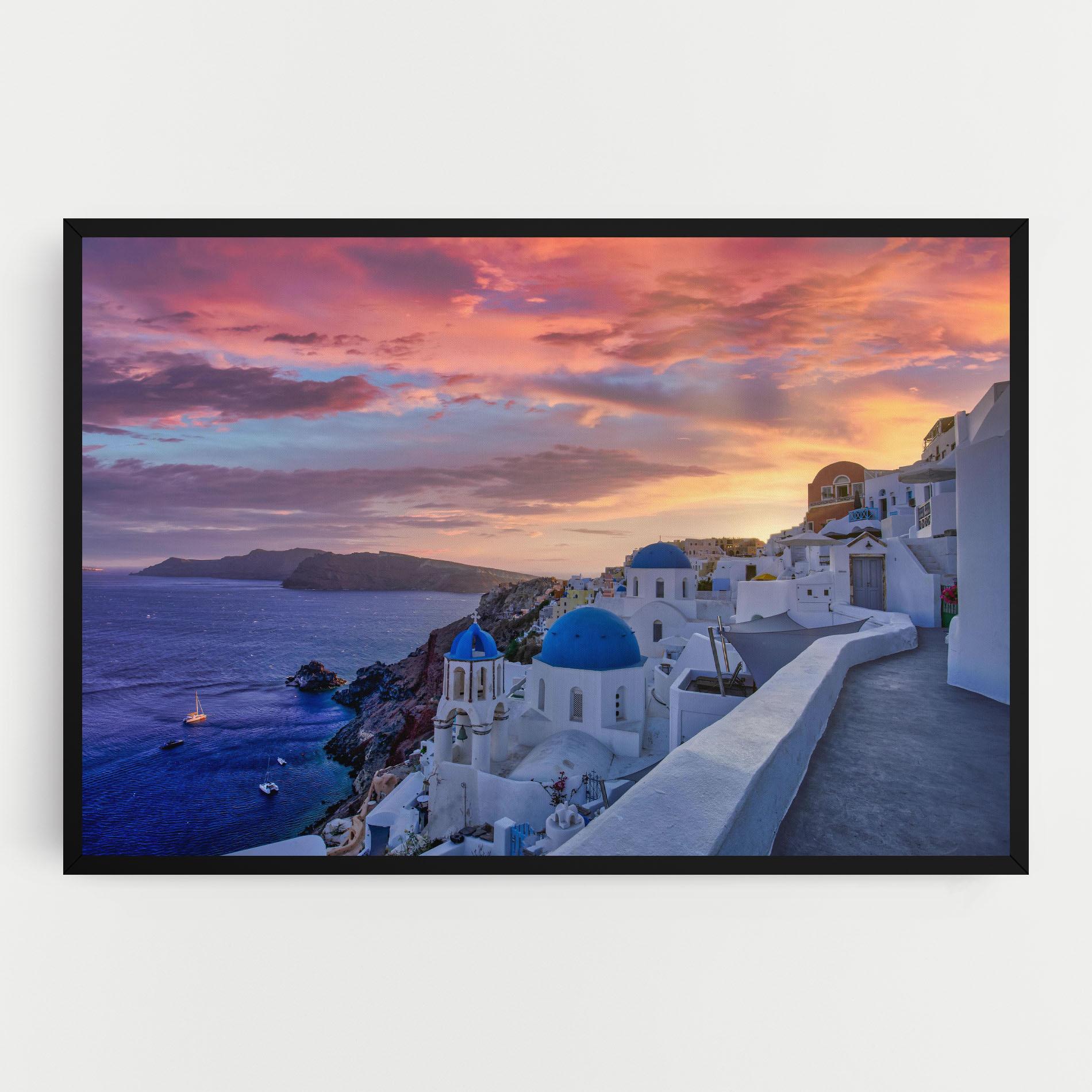 Leinwandbild Santorini View mockup 0