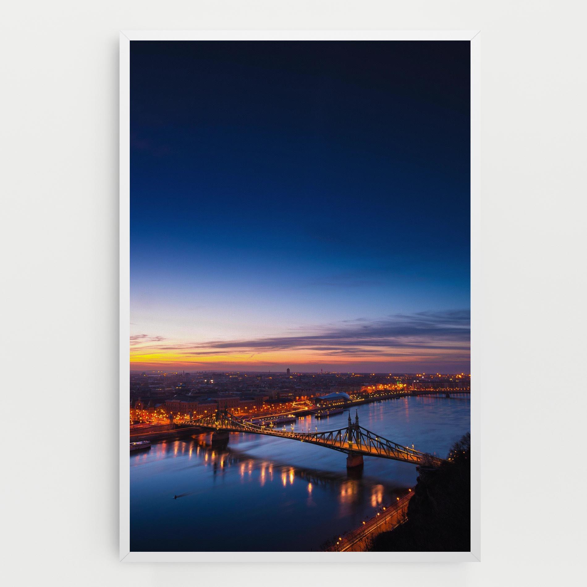 Leinwandbild Budapest Sunset mockup 0