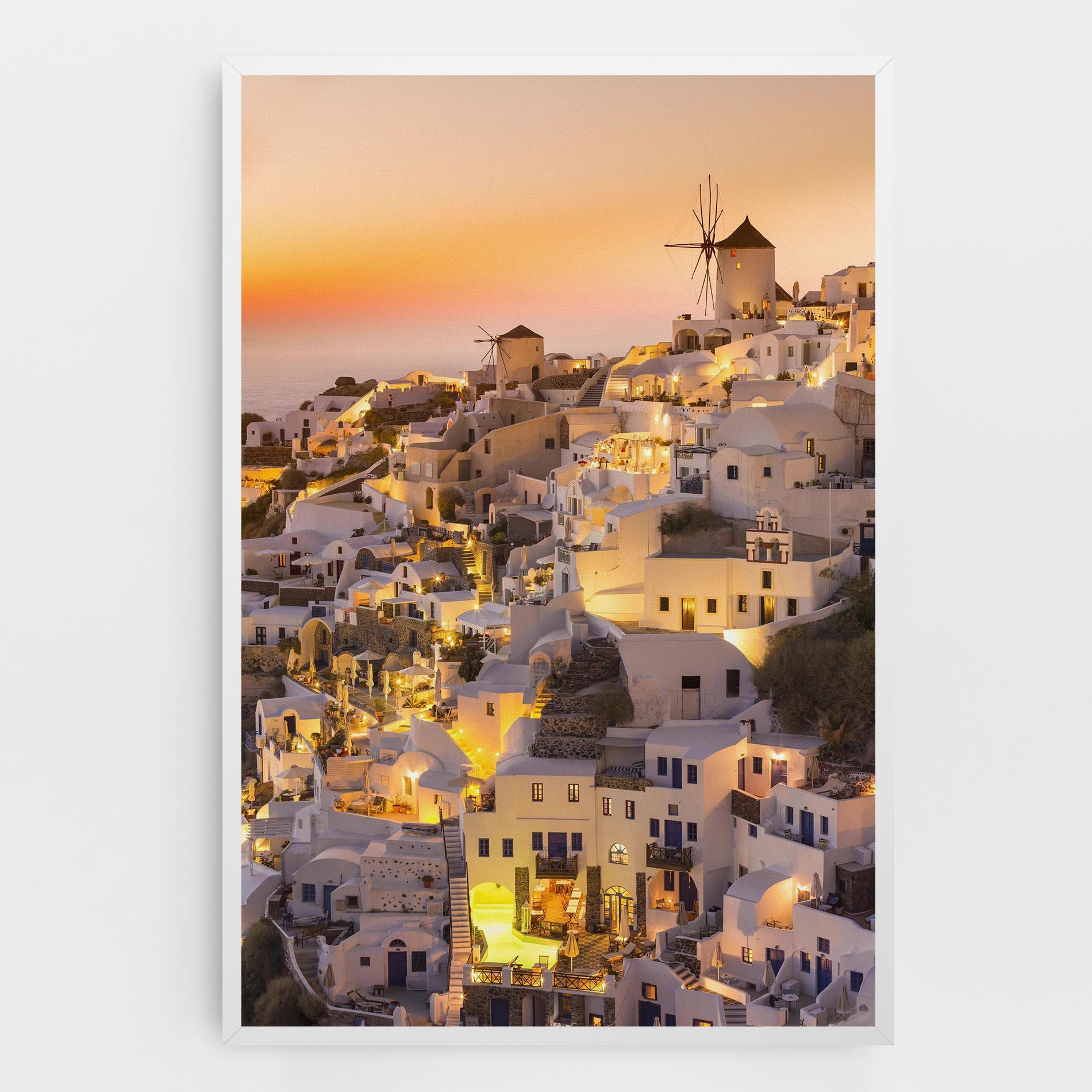 Leinwandbild Santorini Greece mockup 0