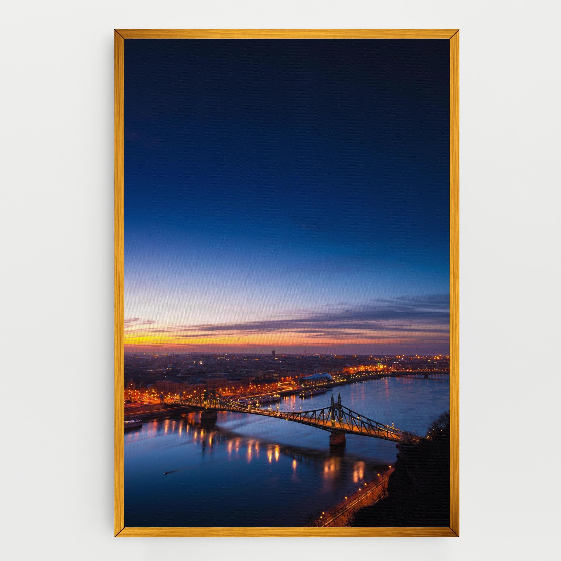 Leinwandbild Budapest Sunset mockup 0