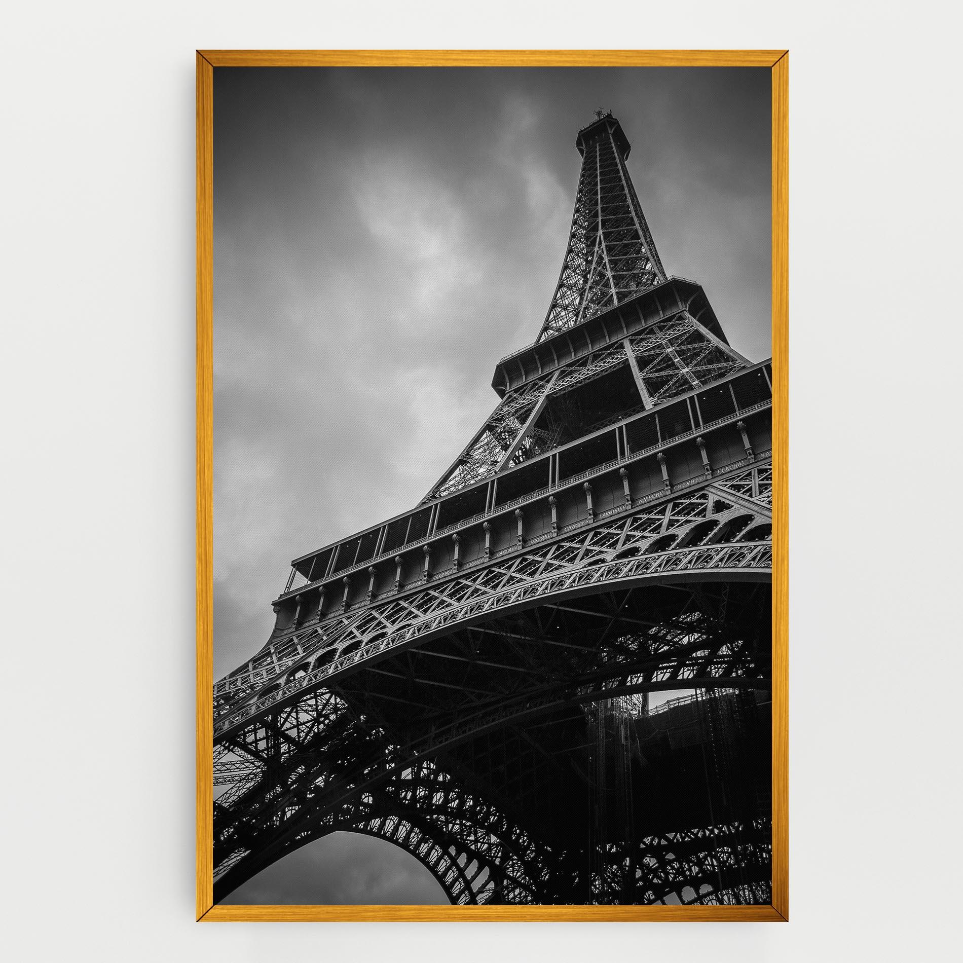 Leinwandbild Eiffel Grey Tower mockup 0