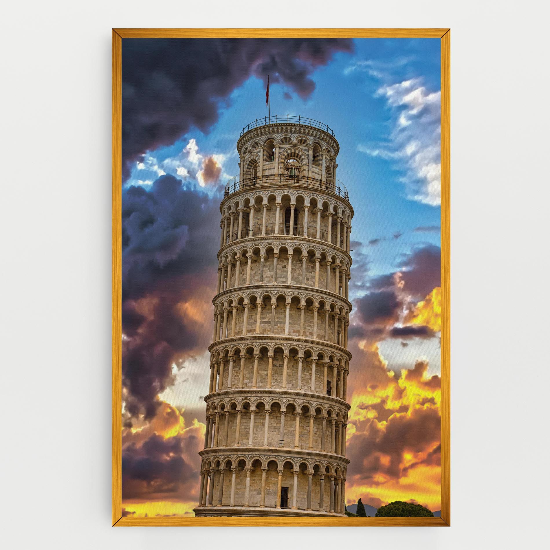 Tower Of Pisa Sunset mockup 0