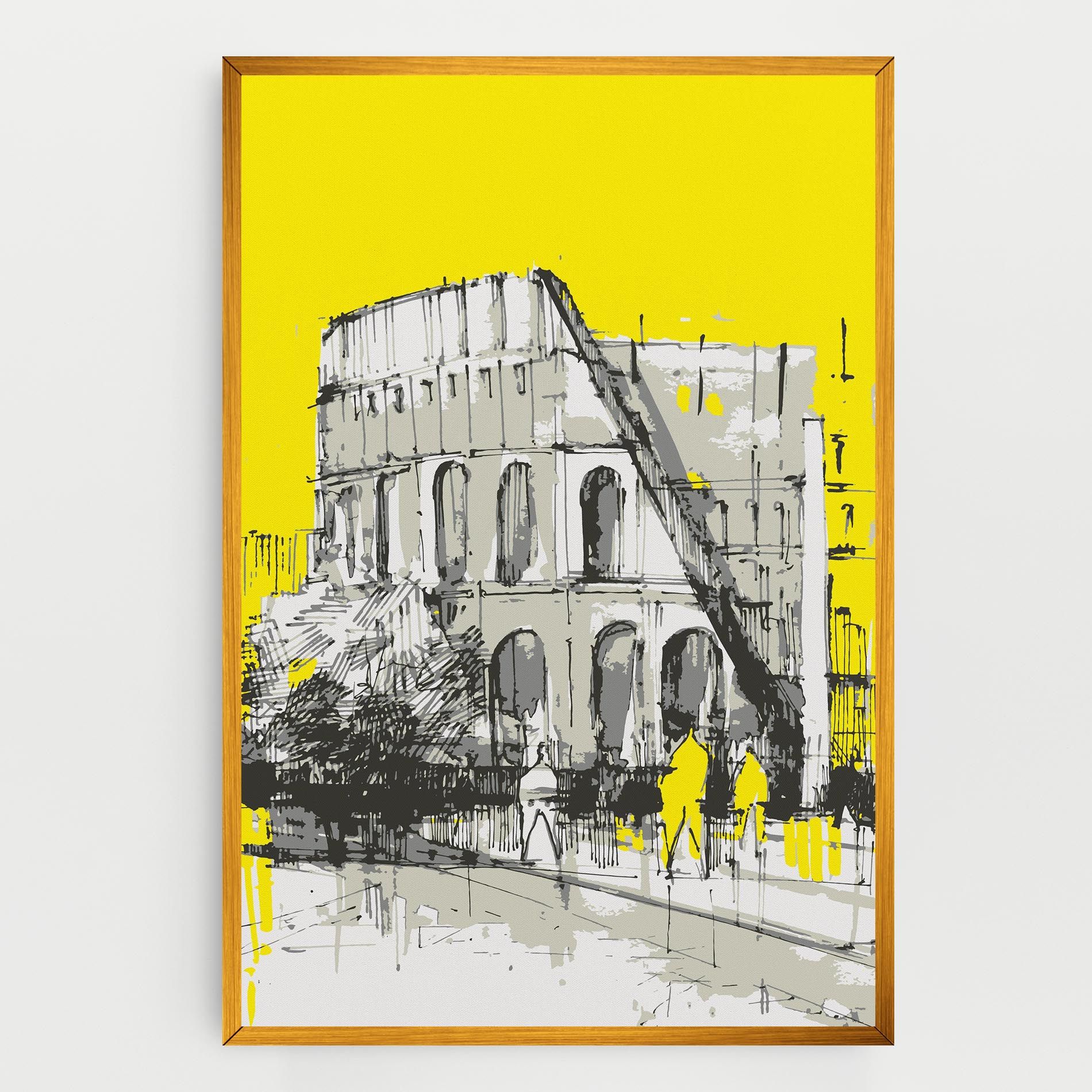 Yellow Colosseum mockup 0