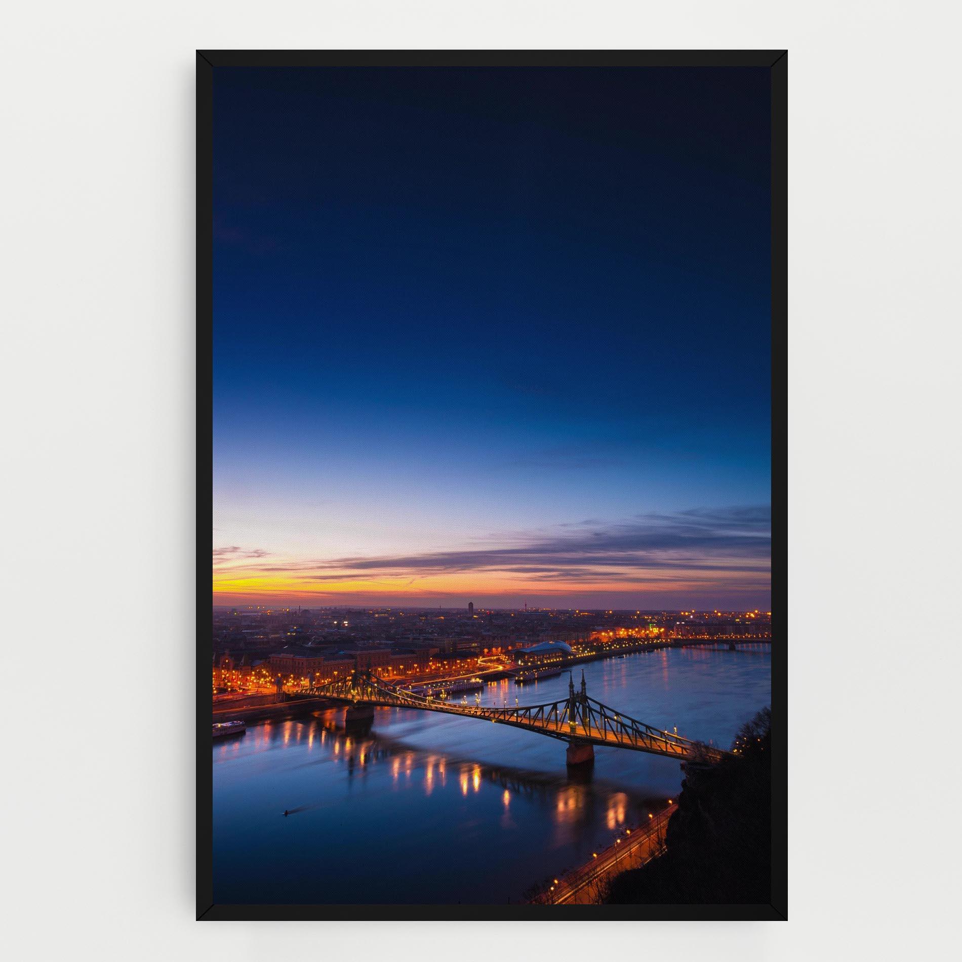 Leinwandbild Budapest Sunset mockup 0