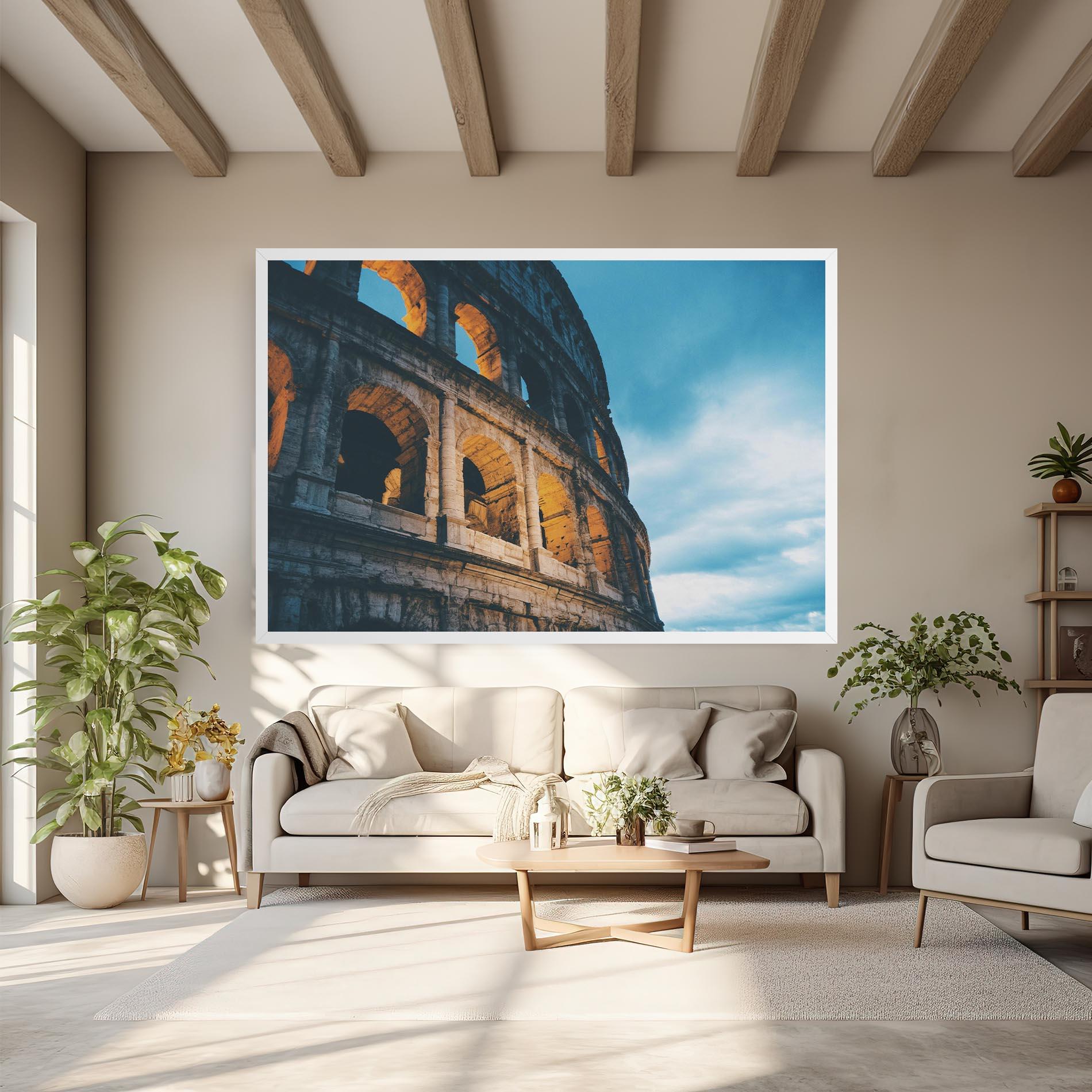 Leinwandbild Shadow Colosseum mockup 6