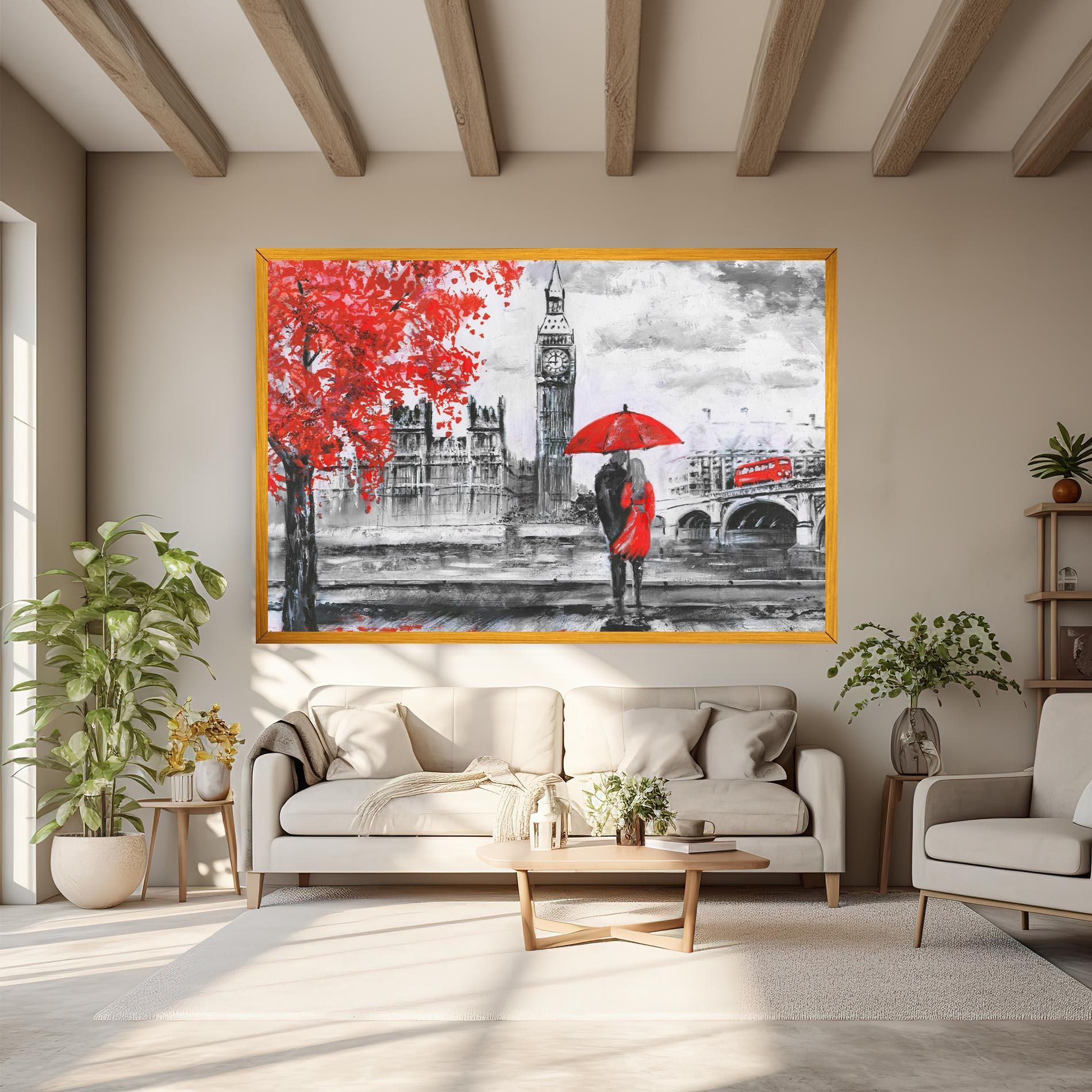 Leinwandbild London Love mockup 6