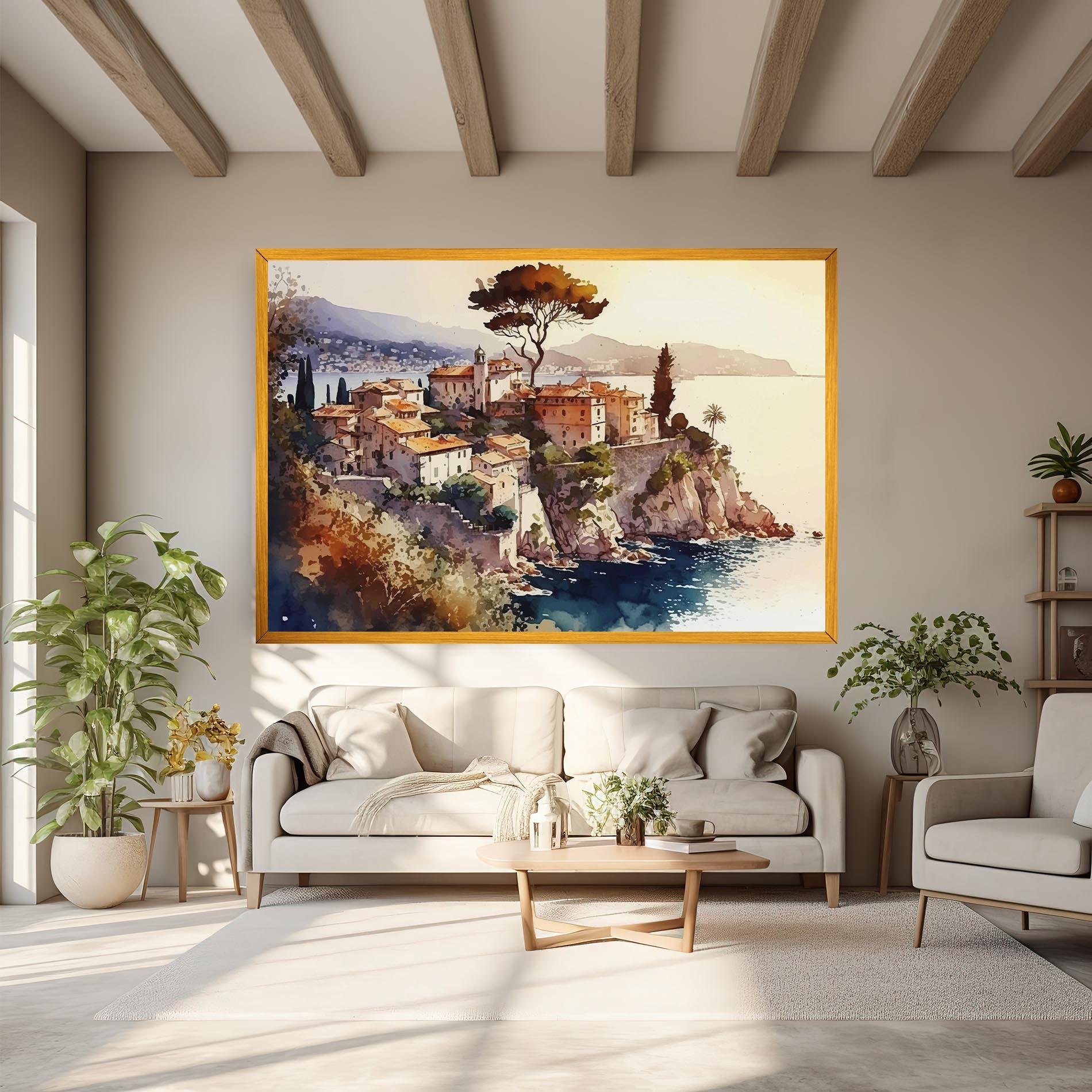 Leinwandbild Stunning View Painting mockup 6