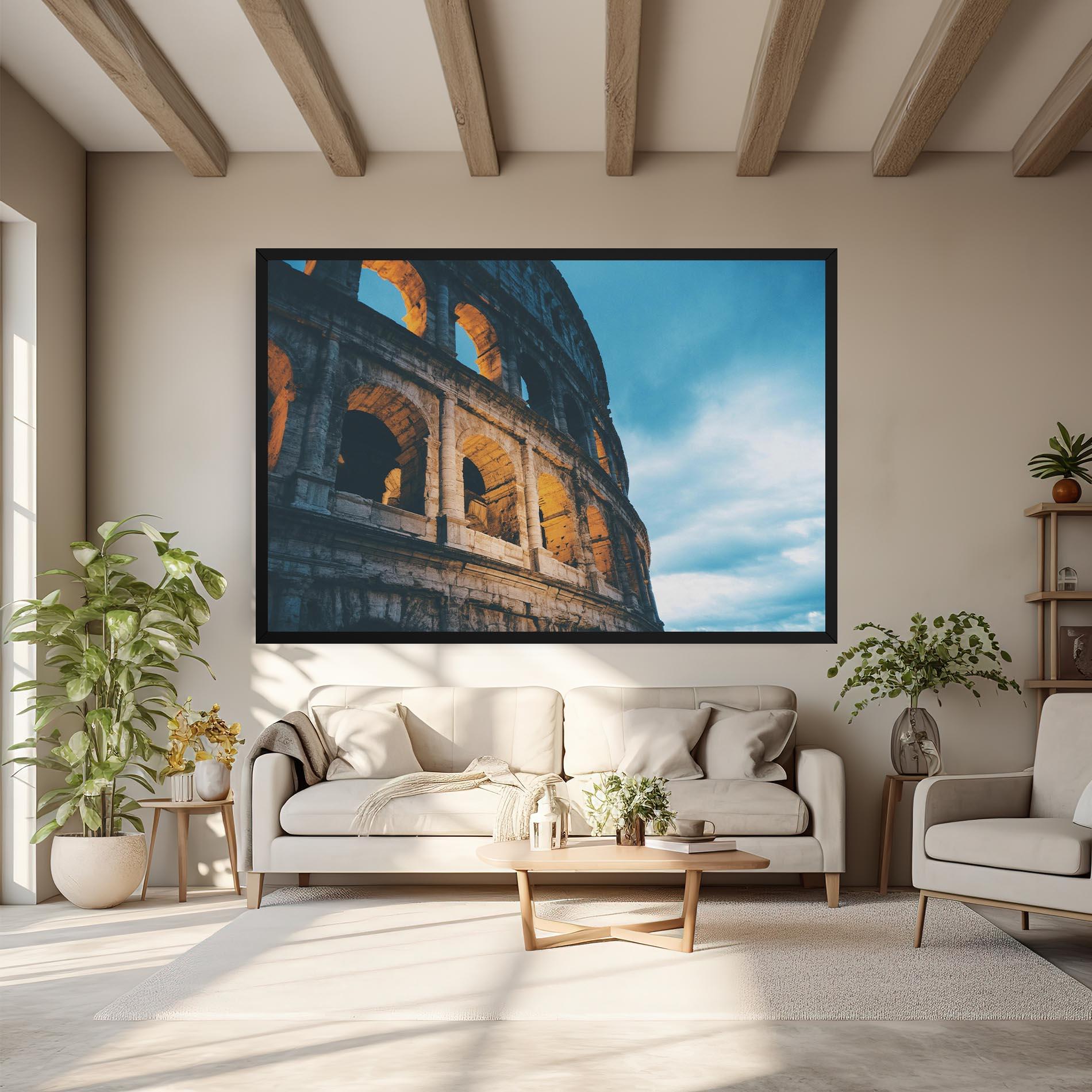 Leinwandbild Shadow Colosseum mockup 6