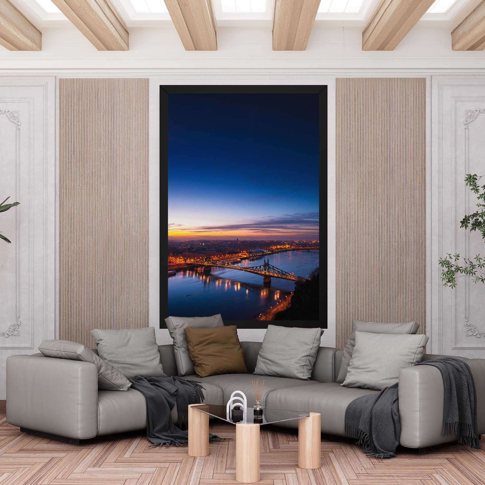Leinwandbild Budapest Sunset mockup 6