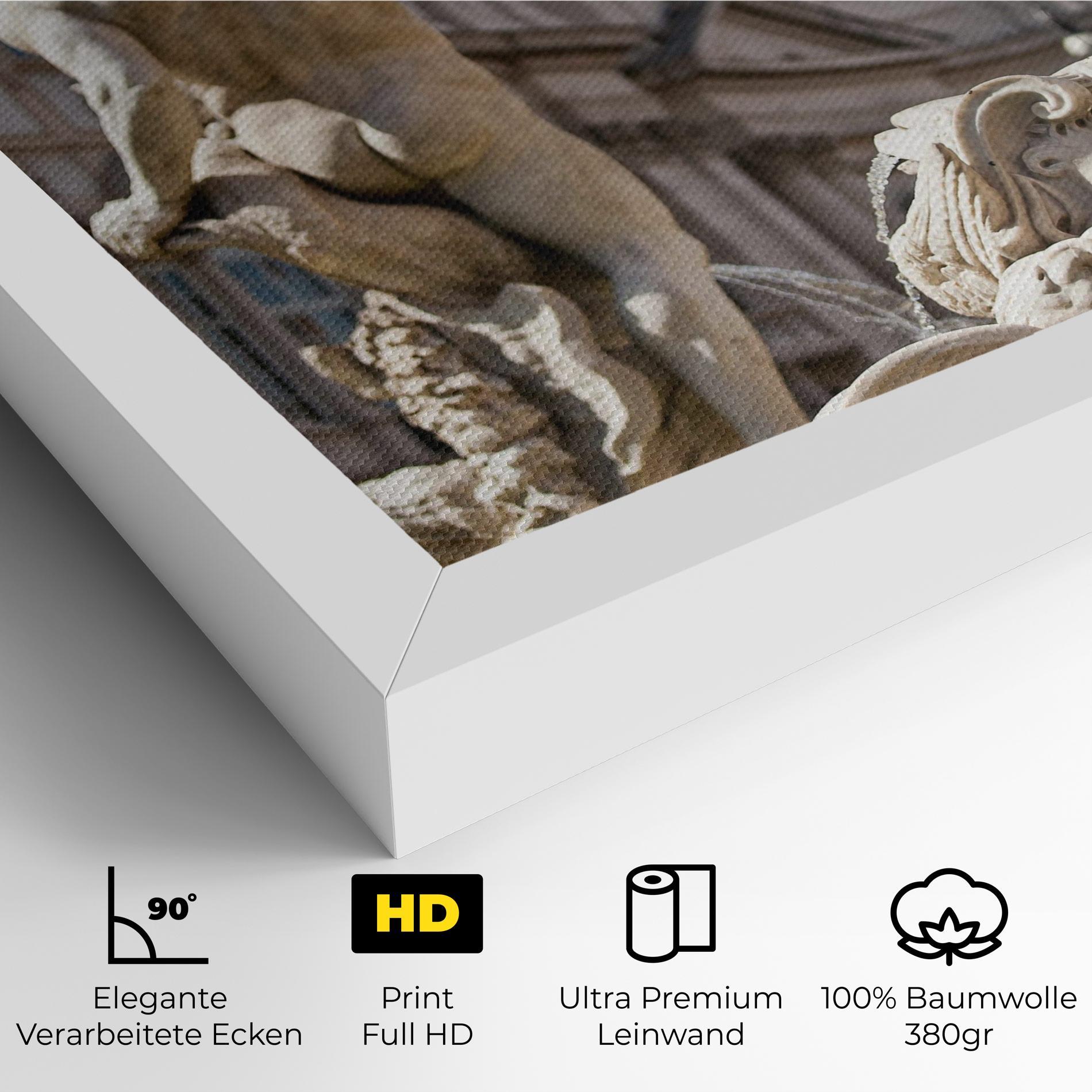 Leinwandbild Baroque Statue Italy mockup 4