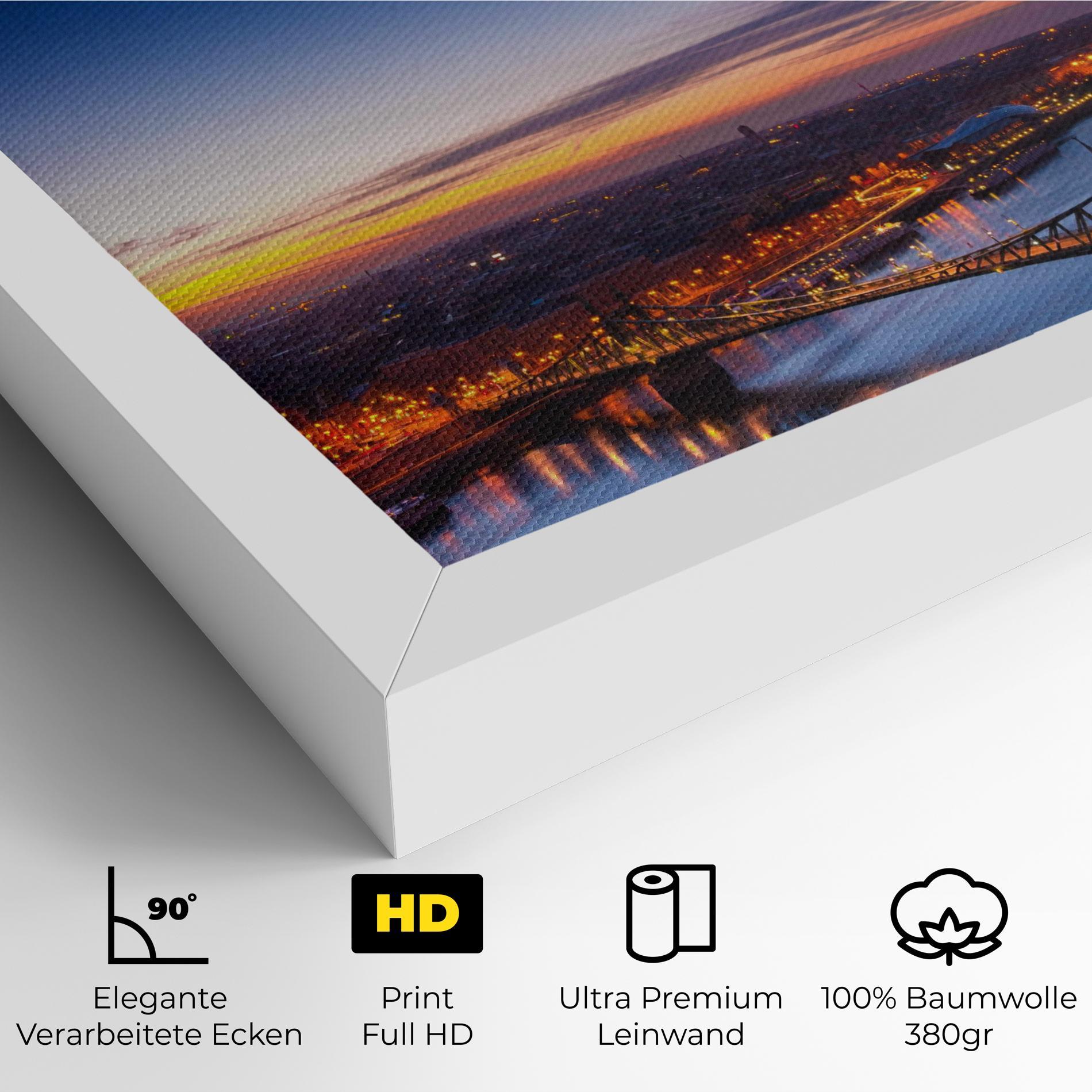 Leinwandbild Budapest Sunset mockup 4