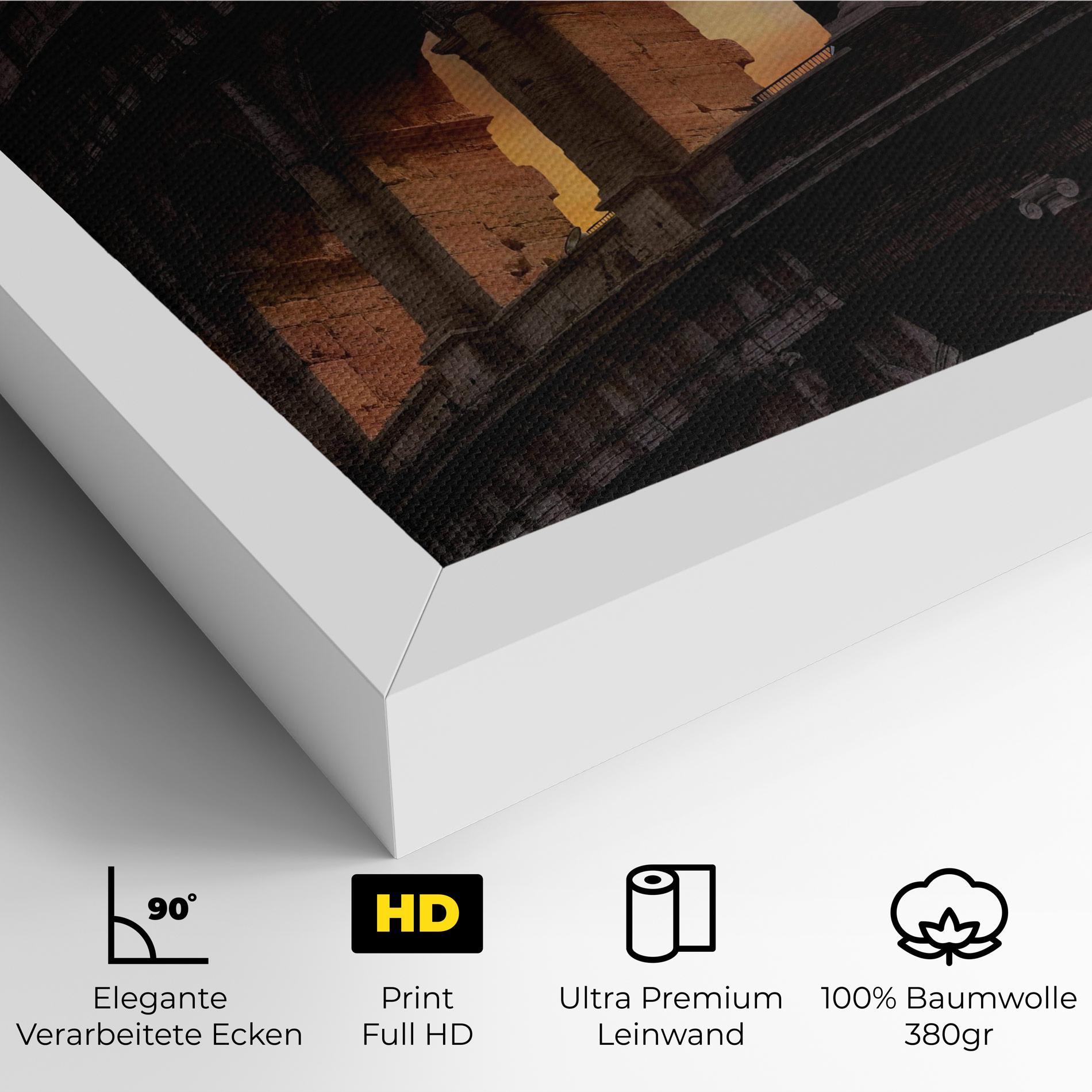 Leinwandbild Colosseum Sunset mockup 4