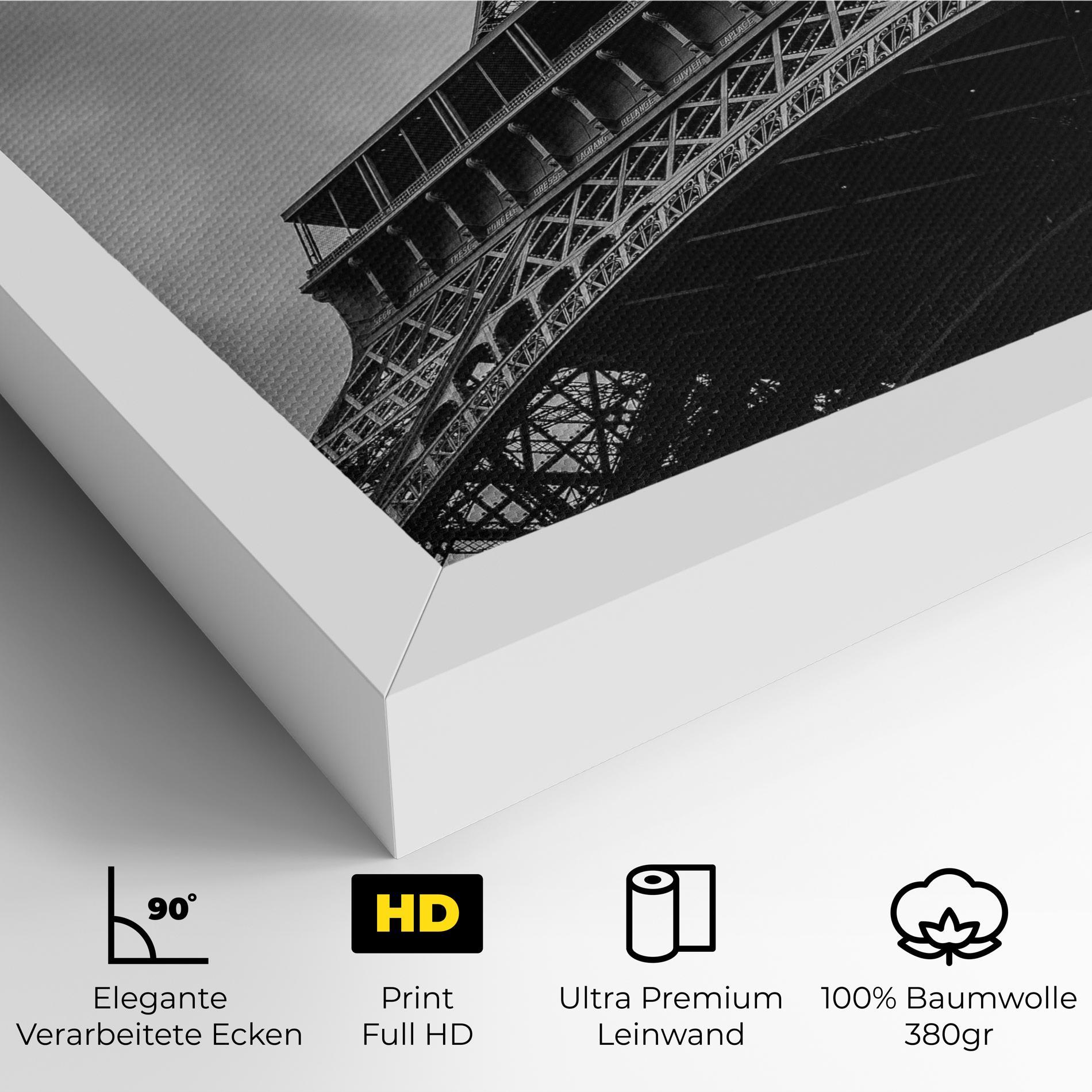 Leinwandbild Eiffel Grey Tower mockup 4