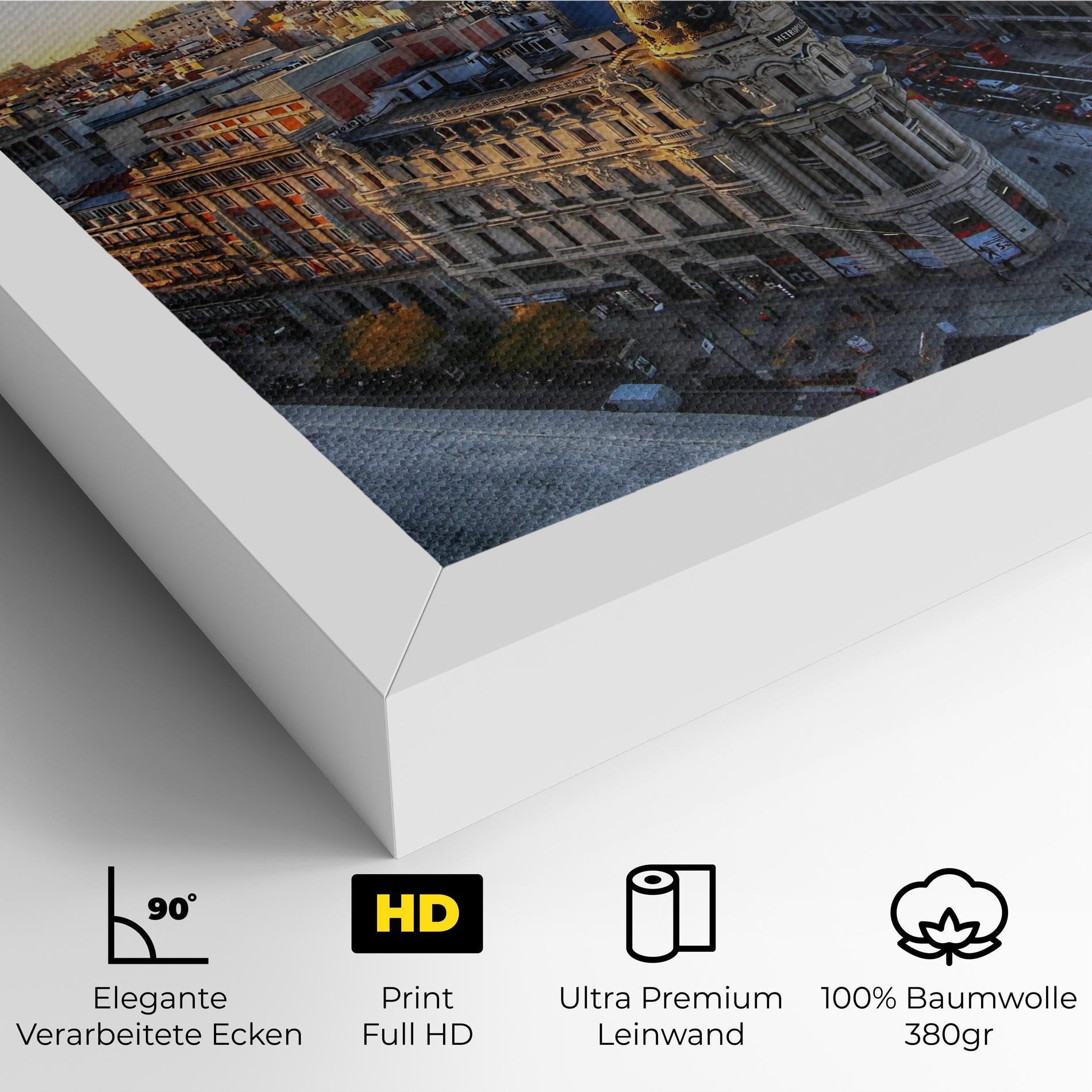 Leinwandbild Madrid View mockup 4
