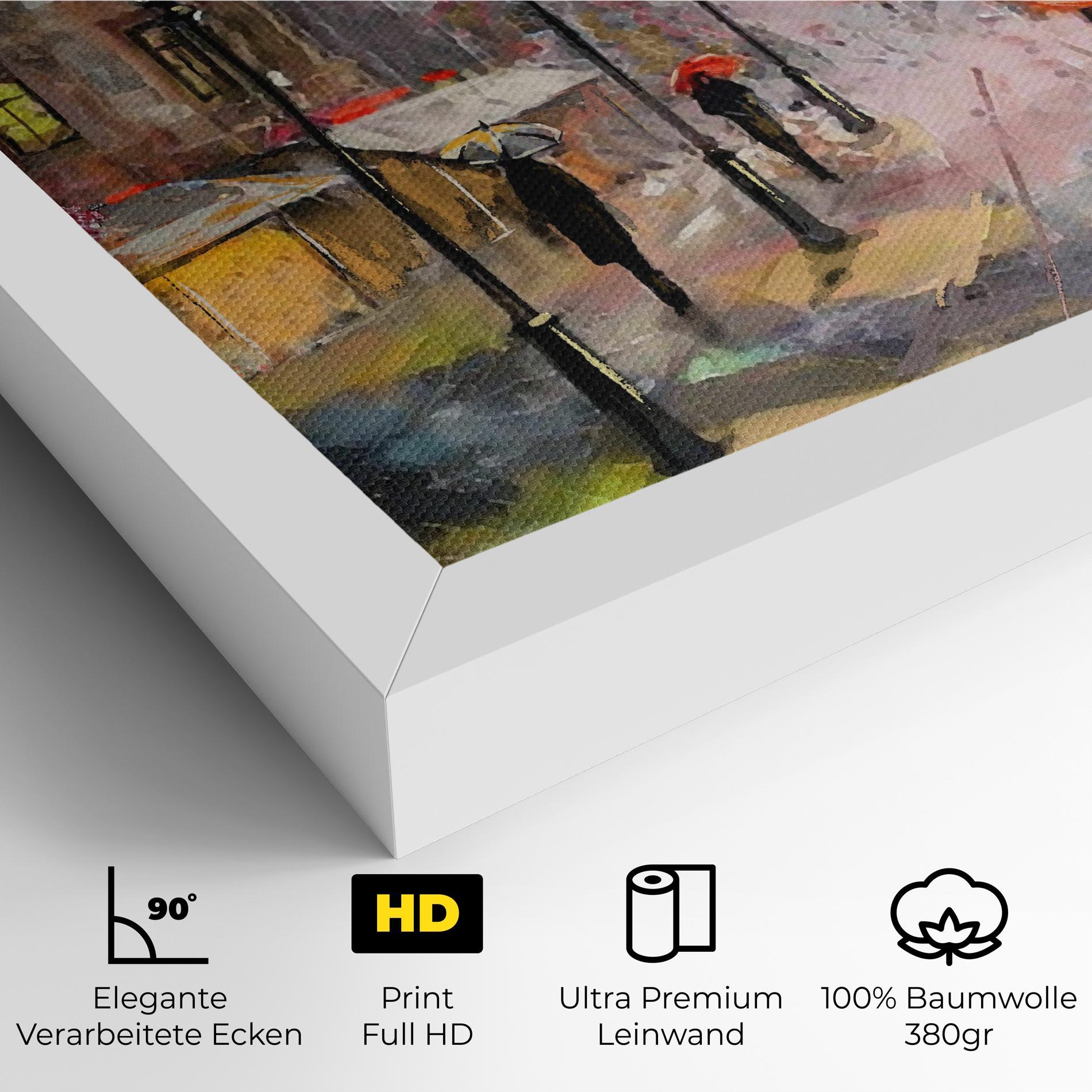 Leinwandbild Paris Colours mockup 4