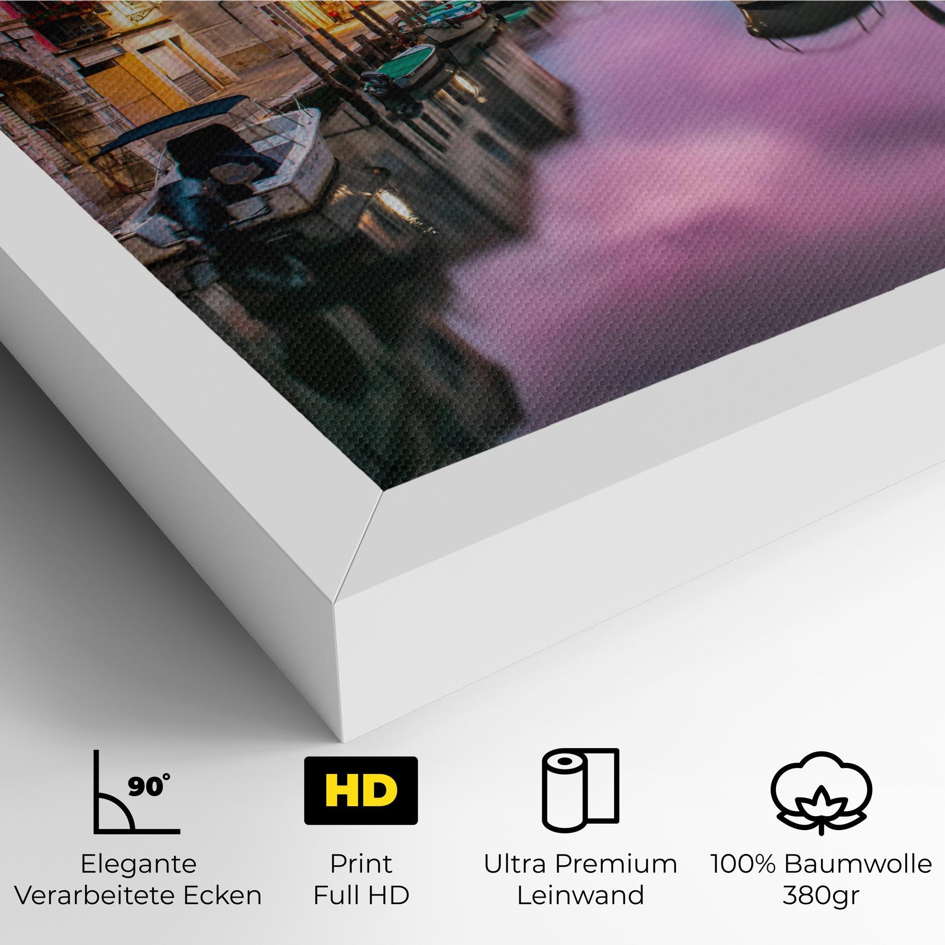 Leinwandbild Purple Light Venecia mockup 4