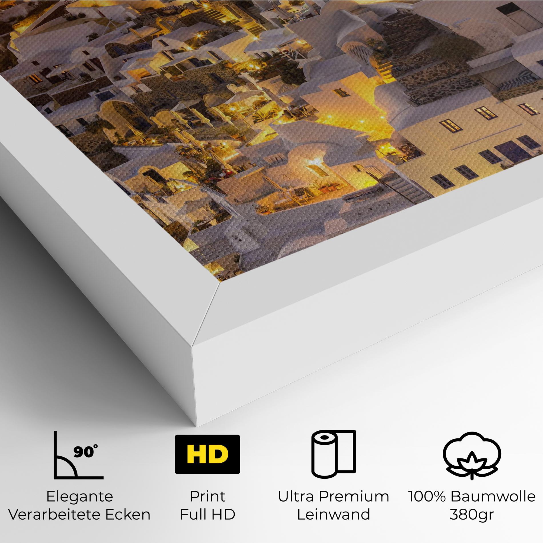 Leinwandbild Santorini Greece mockup 4