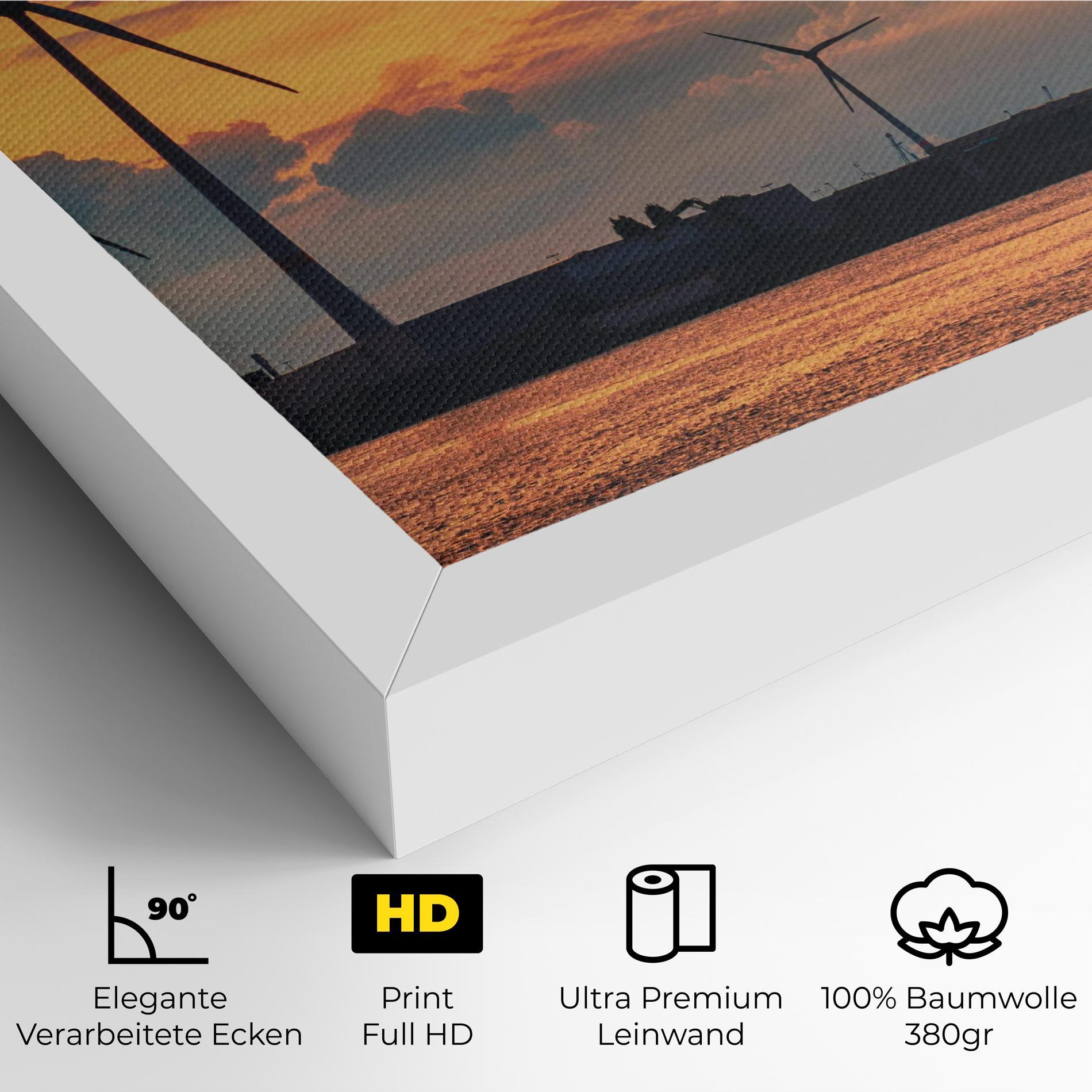 Leinwandbild Sunset Belgium mockup 4